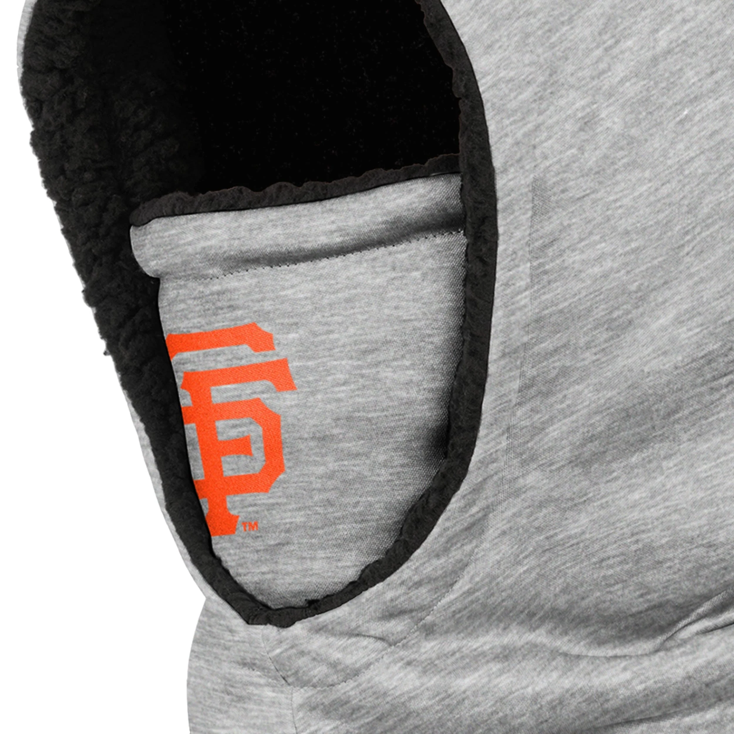 San Francisco Giants MLB Heather Grey Big Logo Hooded Gaiter - Image 3