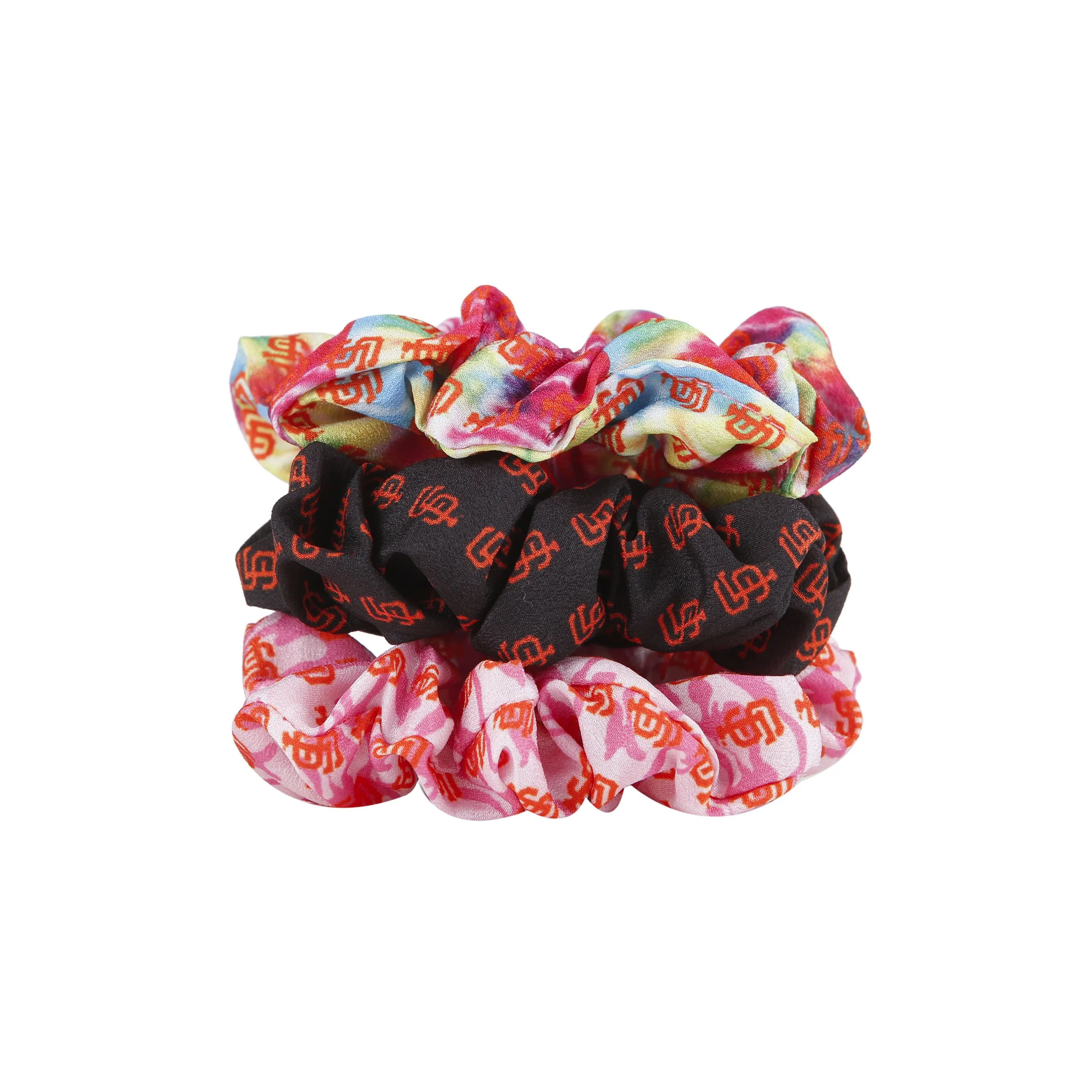 San Francisco Giants MLB Mini Print 3 Pack Scrunchies - Image 2