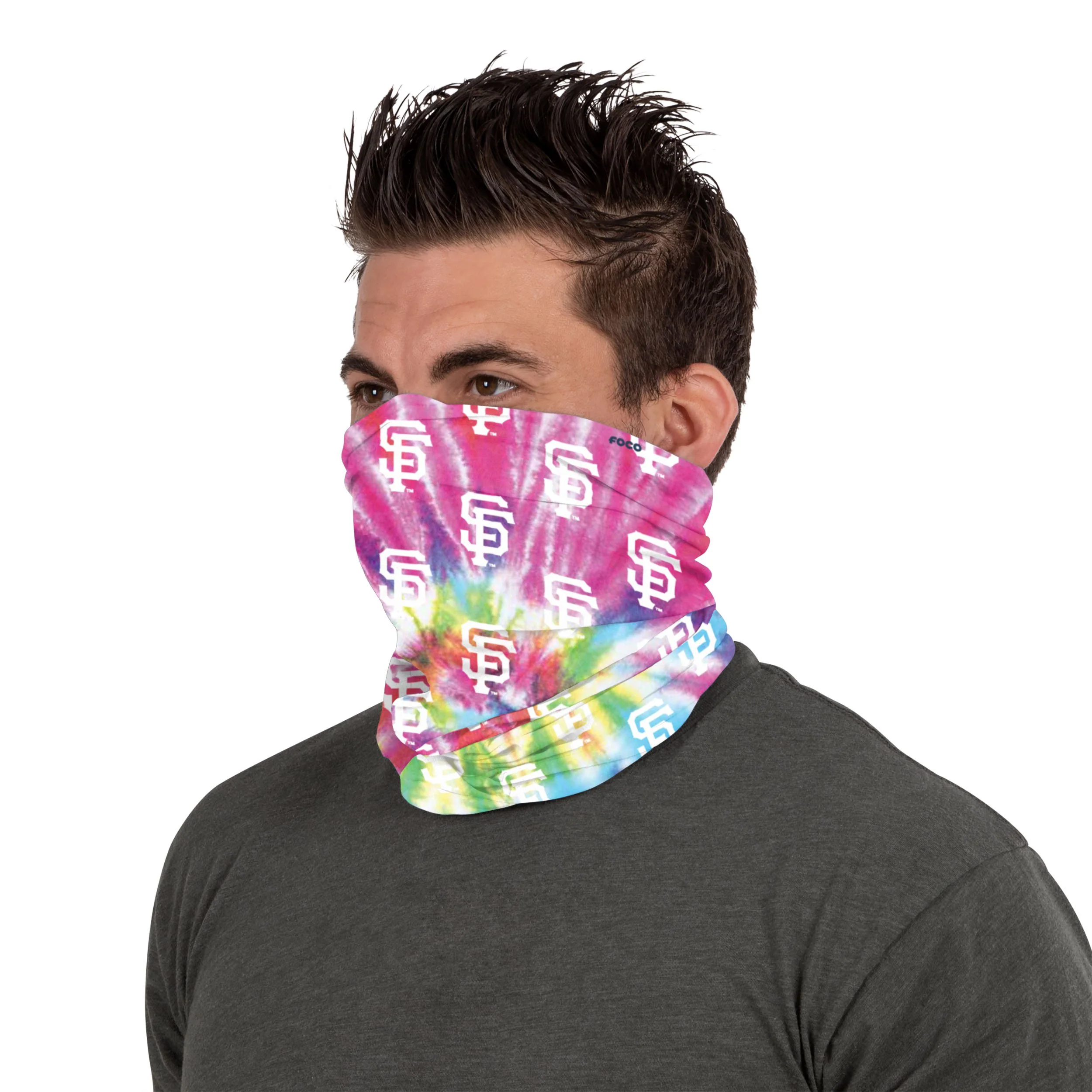San Francisco Giants MLB Pastel Tie-Dye Gaiter Scarf - Image 4