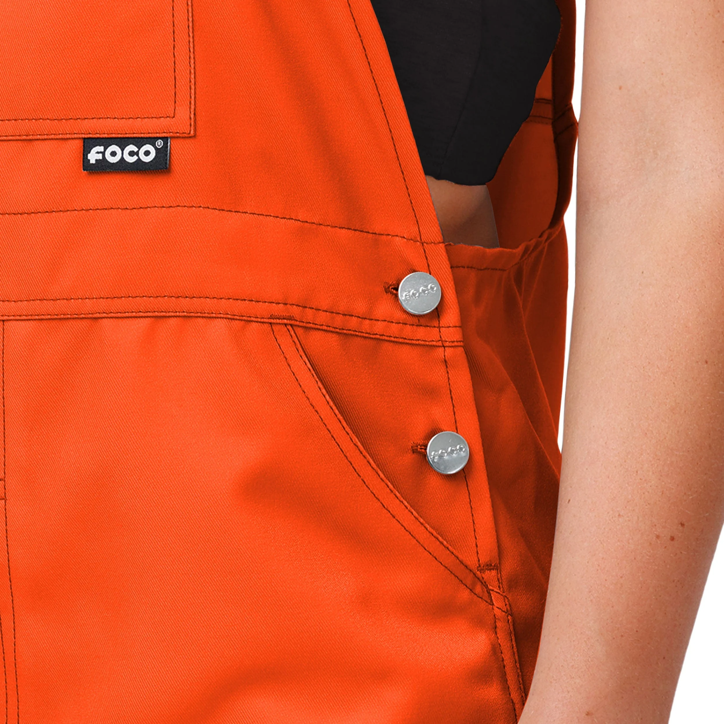 San Francisco Giants MLB Womens Big Logo Bib Overalls - Image 5