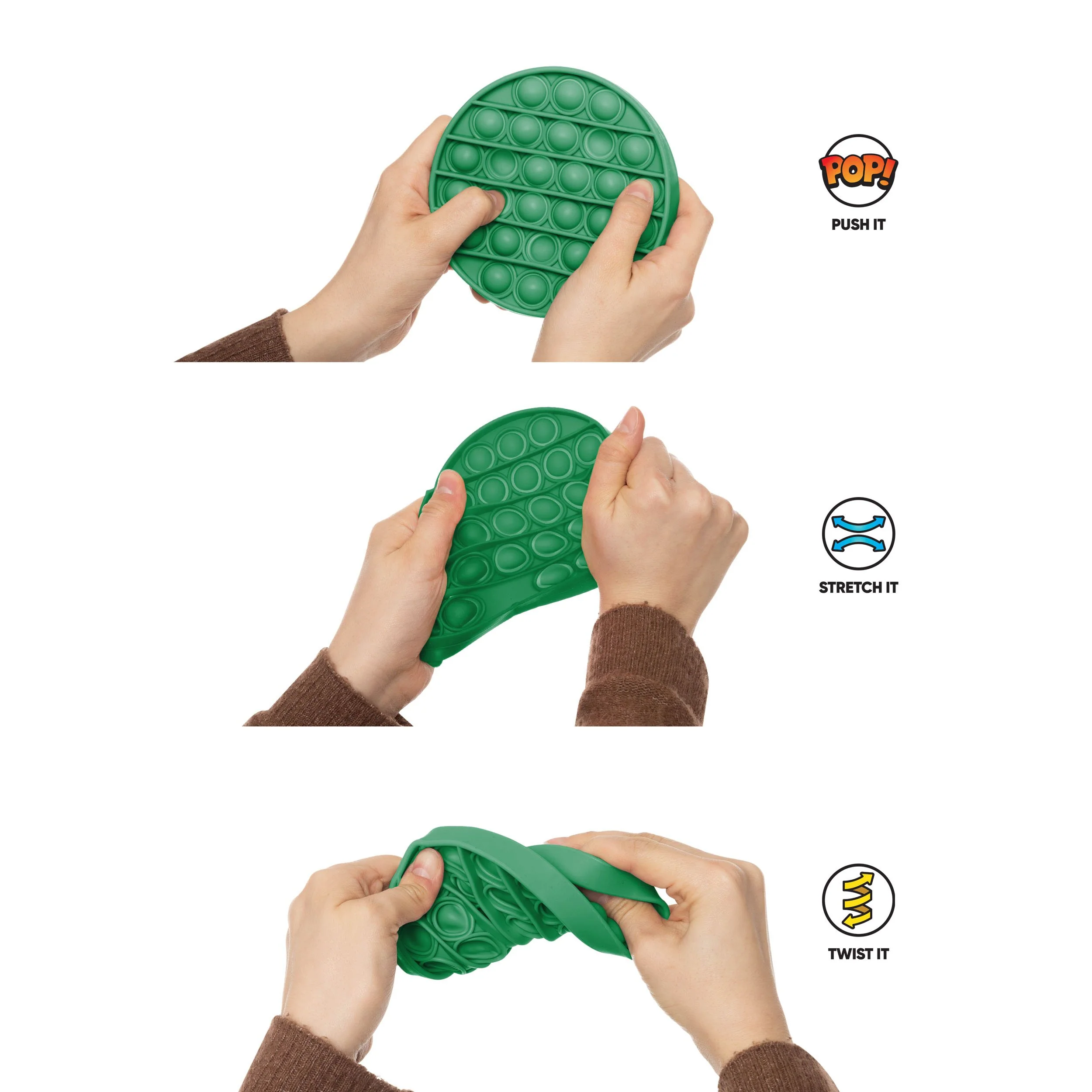 Sea Creatures 3 Pack Generic Push-Itz Fidget - Image 4