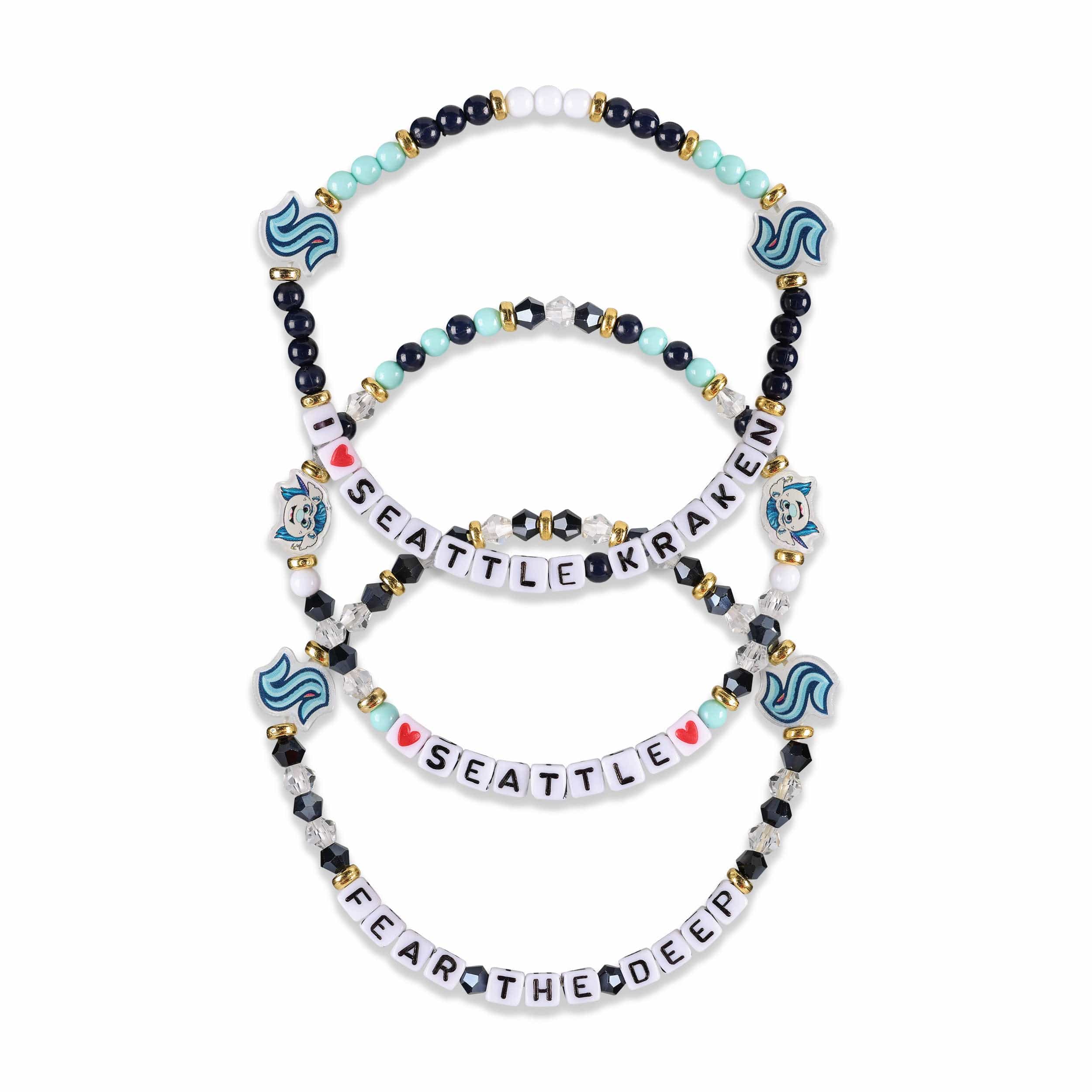 Seattle Kraken NHL 3 Pack Friendship Bracelet