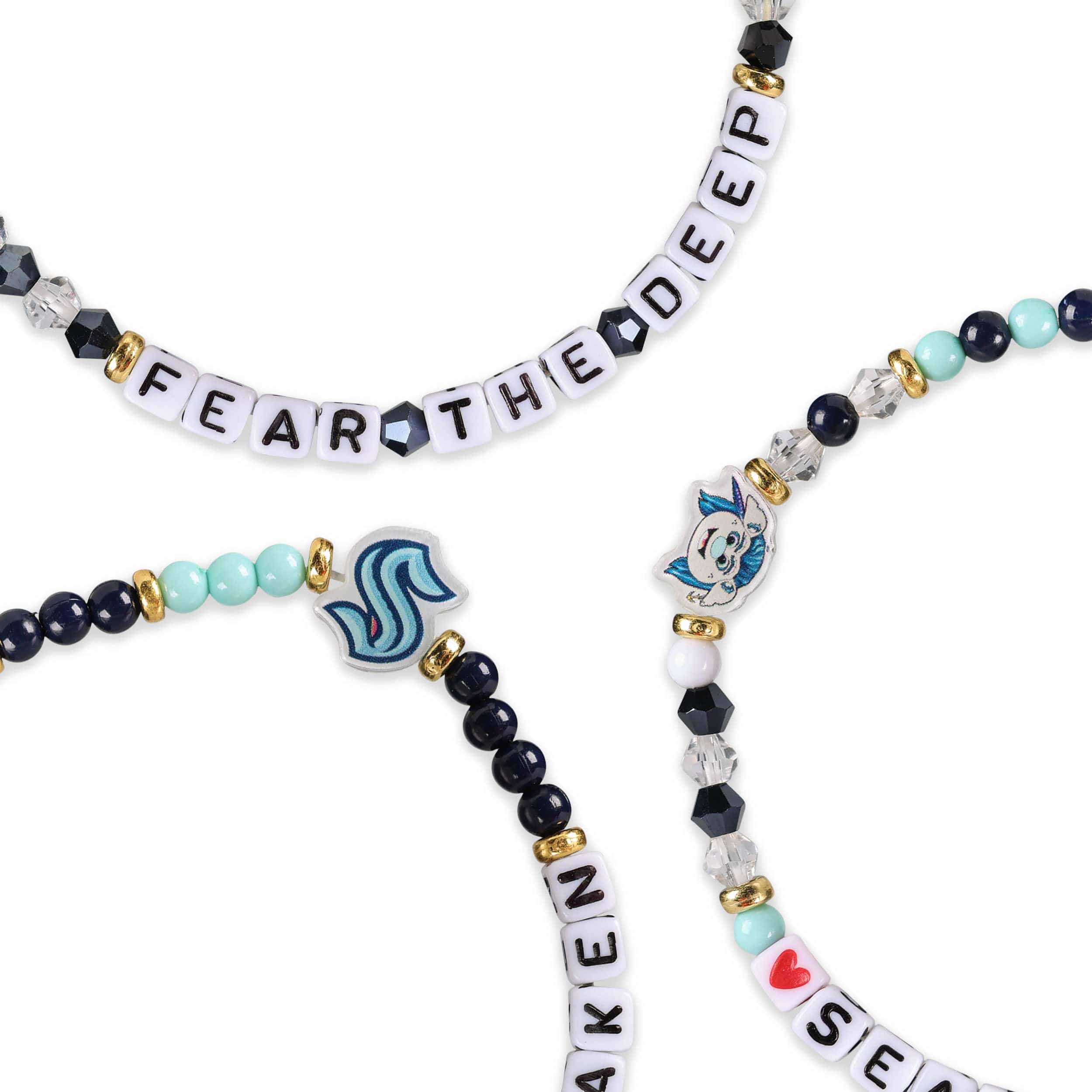 Seattle Kraken NHL 3 Pack Friendship Bracelet - Image 2
