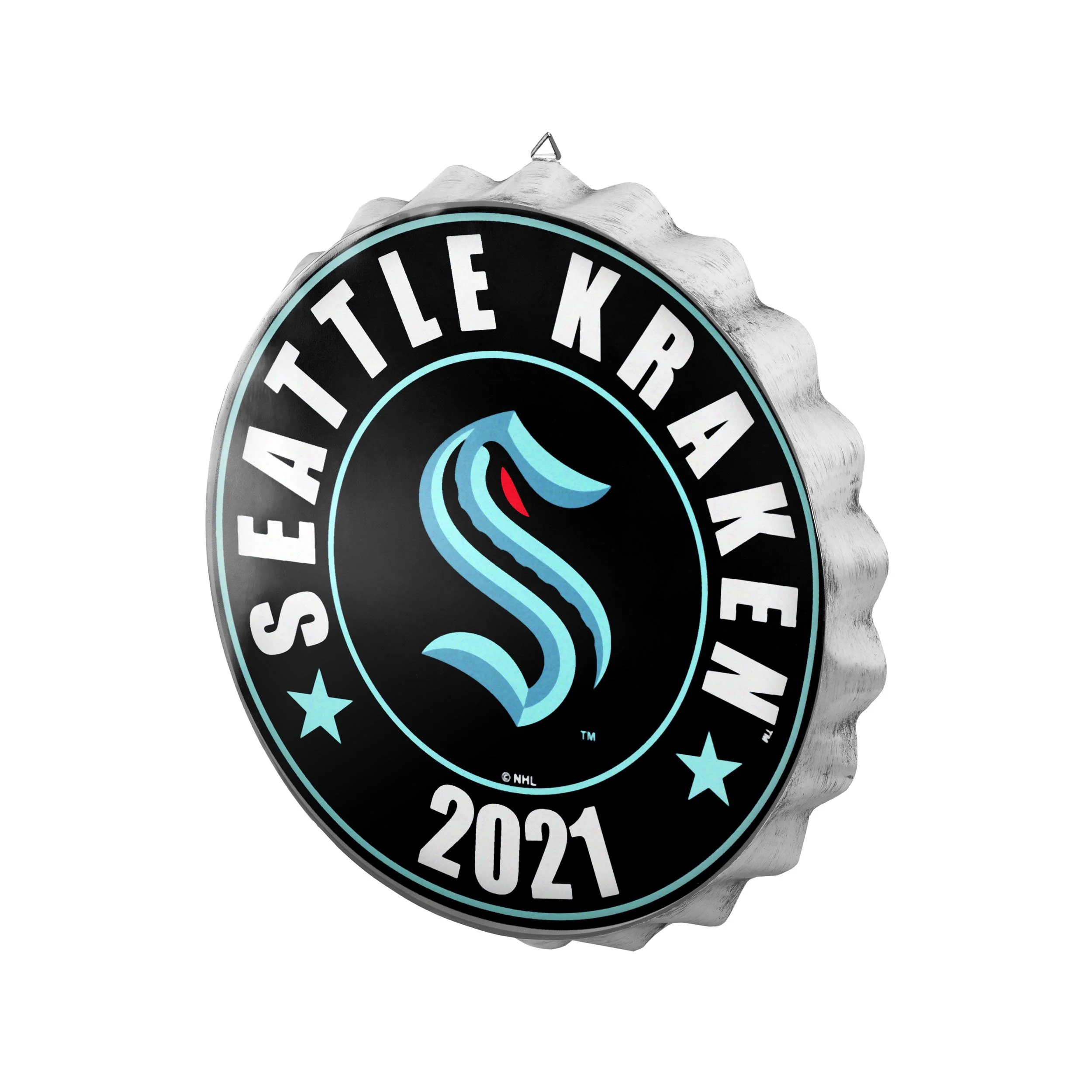 Seattle Kraken NHL Bottle Cap Wall Sign - Image 2