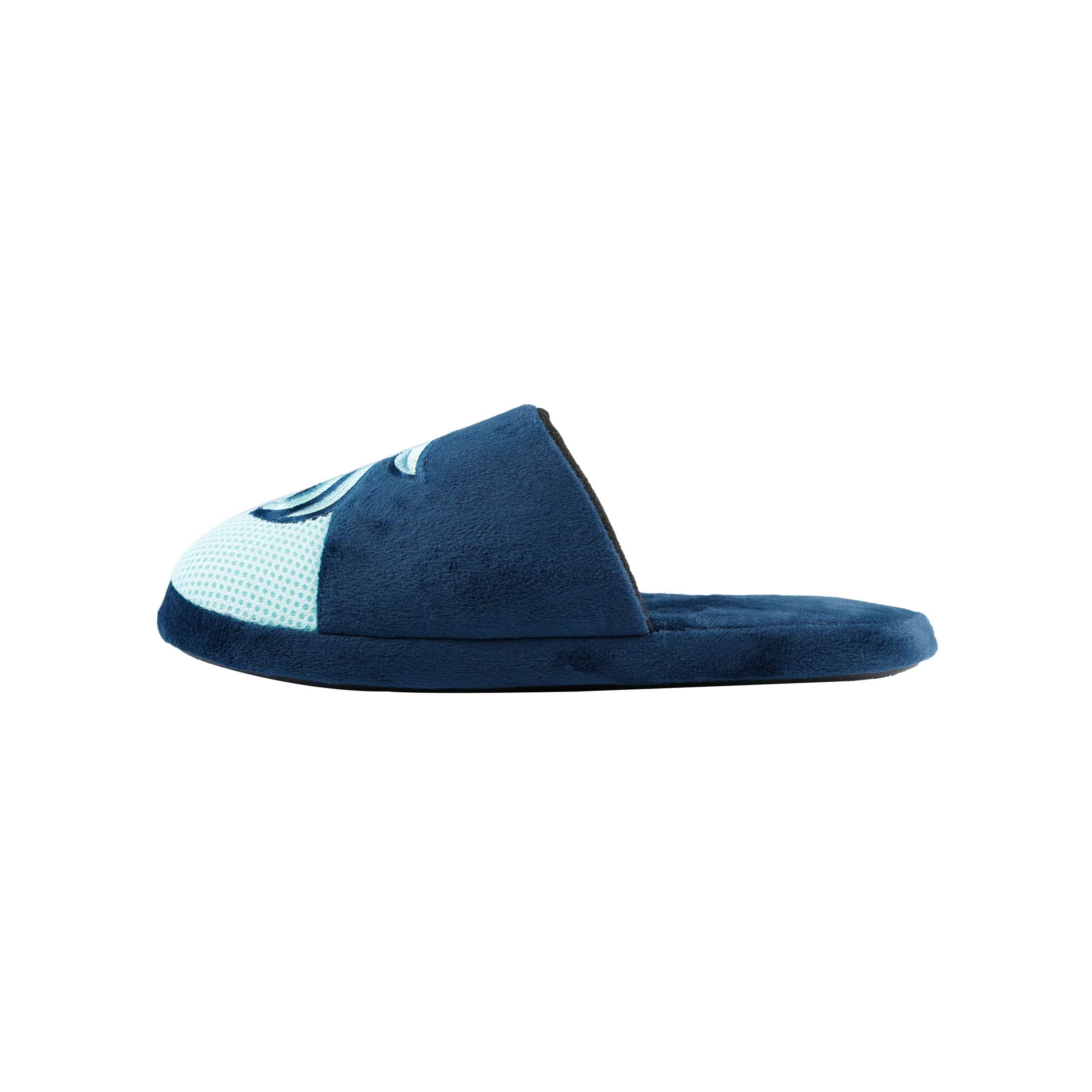 Seattle Kraken NHL Mens Team Logo Staycation Slippers - Image 2