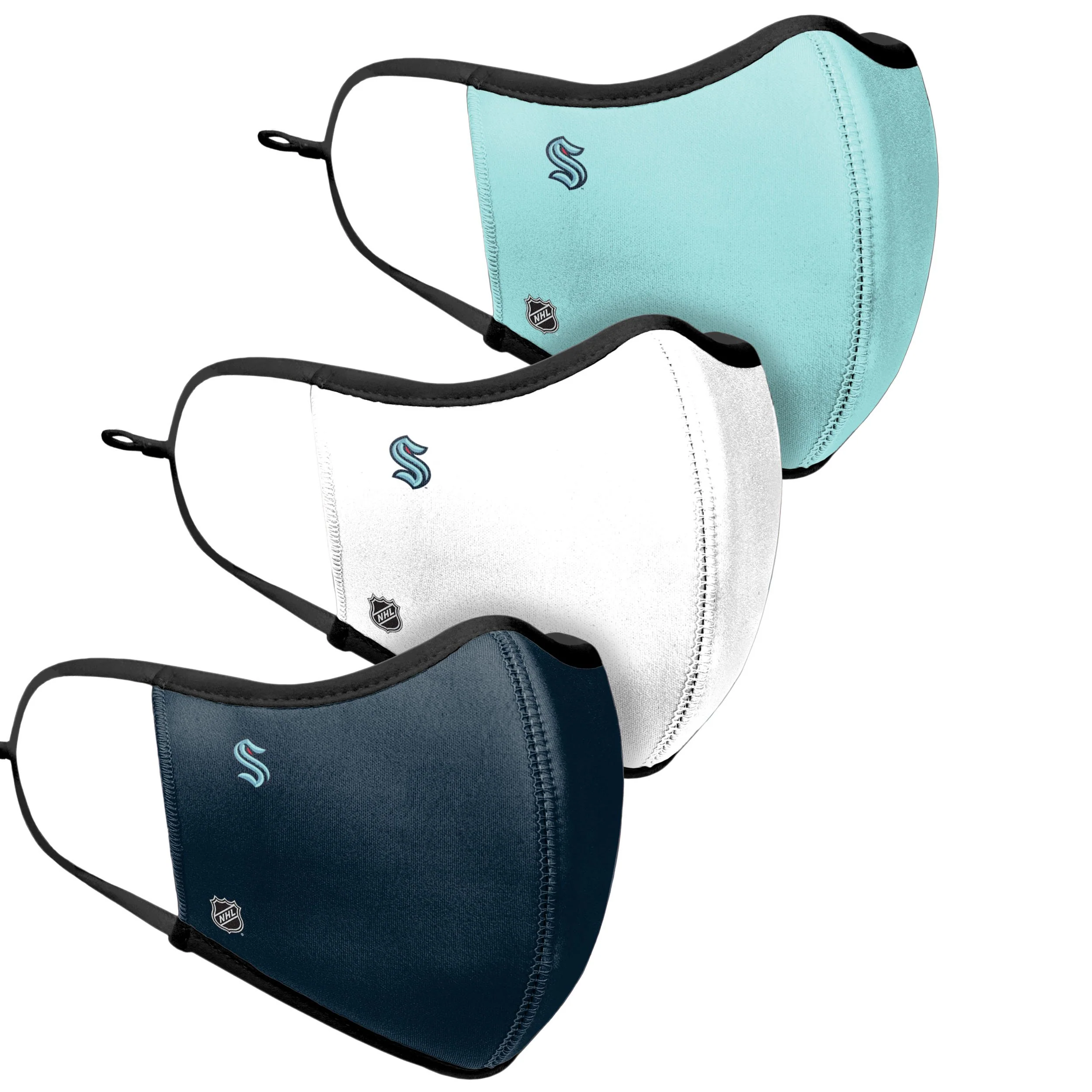 Seattle Kraken NHL Sport 3 Pack Face Cover - Image 3