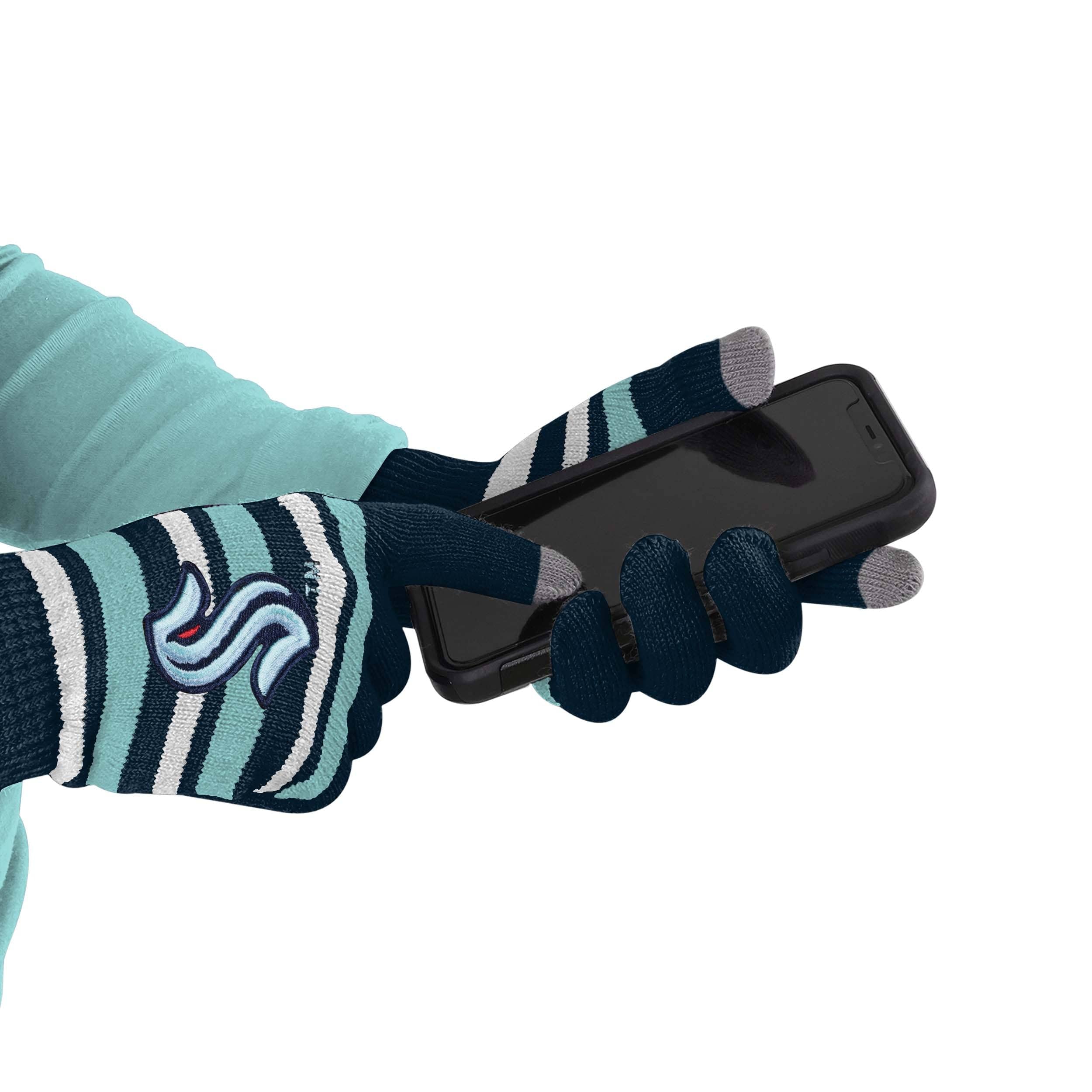 Seattle Kraken NHL Stretch Gloves - Image 2