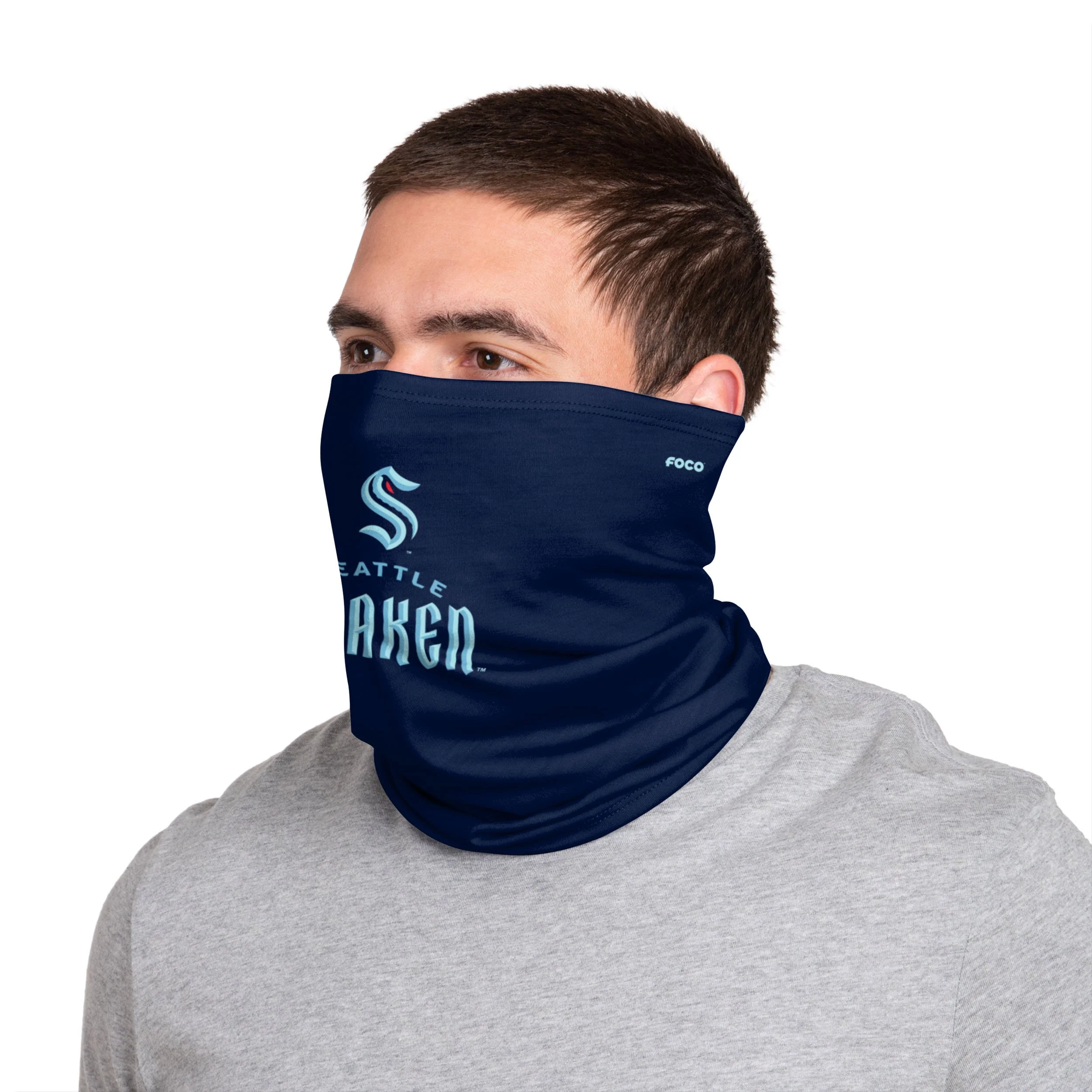 Seattle Kraken NHL Team Logo Stitched Gaiter Scarf - Image 4