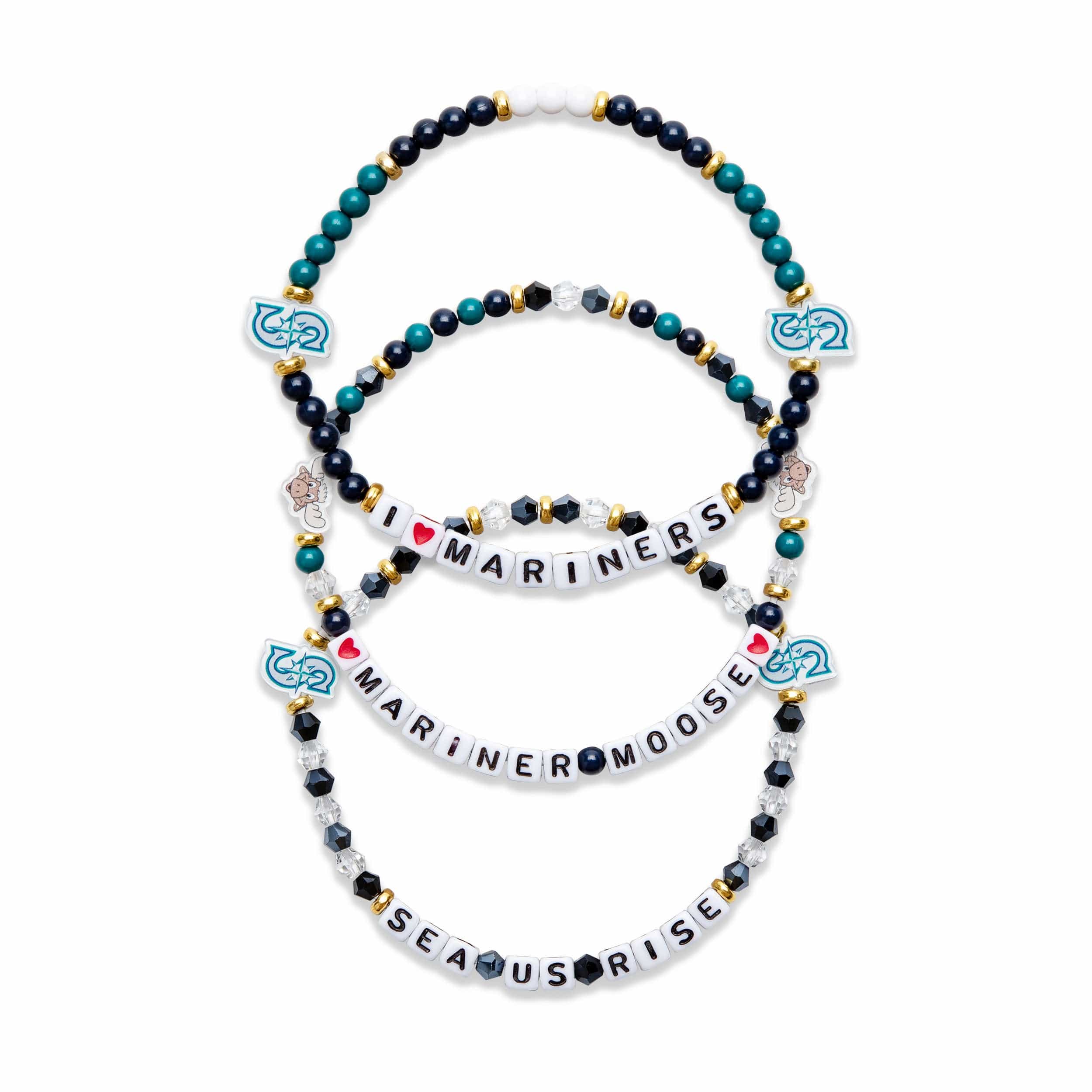 Seattle Mariners MLB 3 Pack Friendship Bracelet