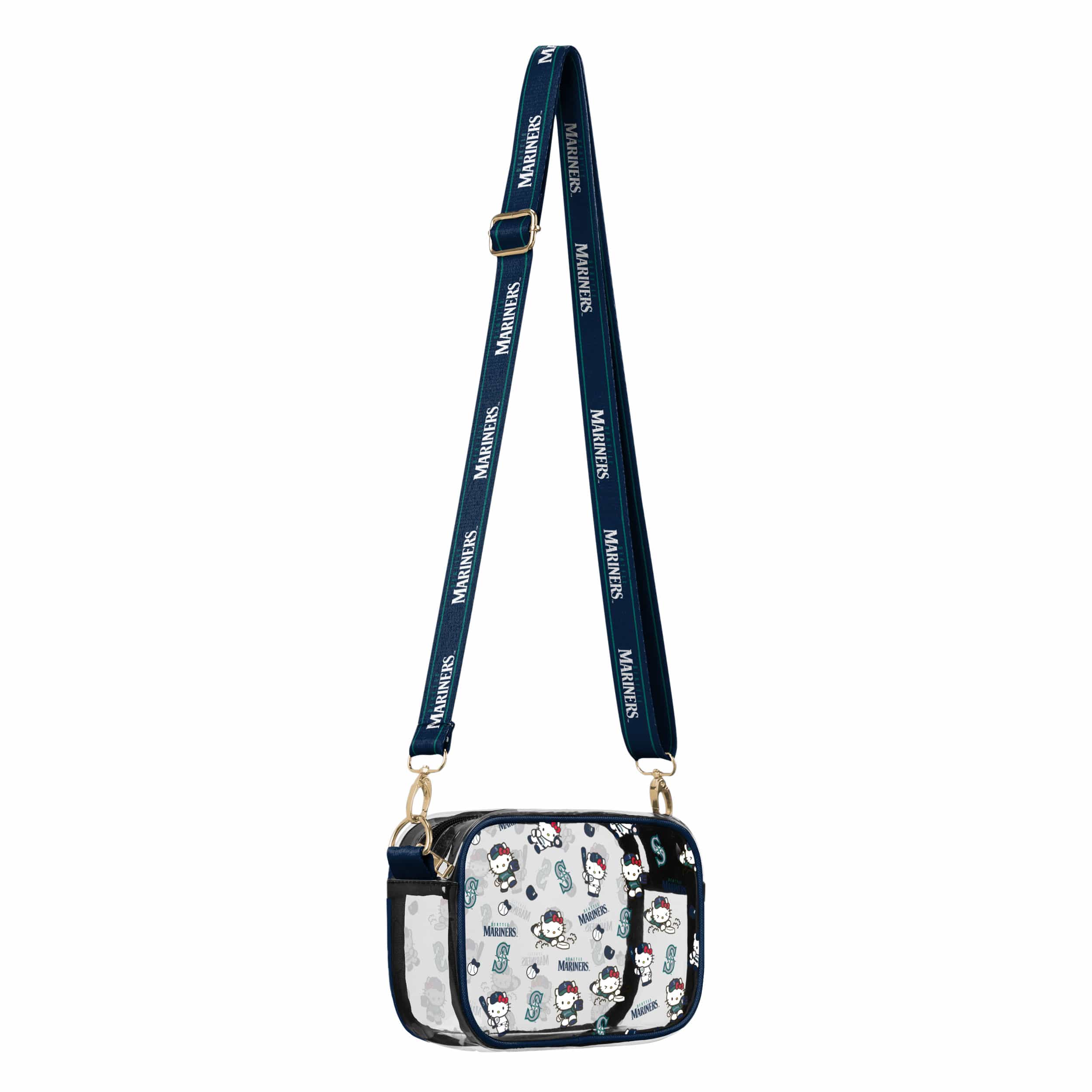 Seattle Mariners MLB Hello Kitty® Clear Crossbody Bag (PREORDER - SHIPS LATE MAY) - Image 2