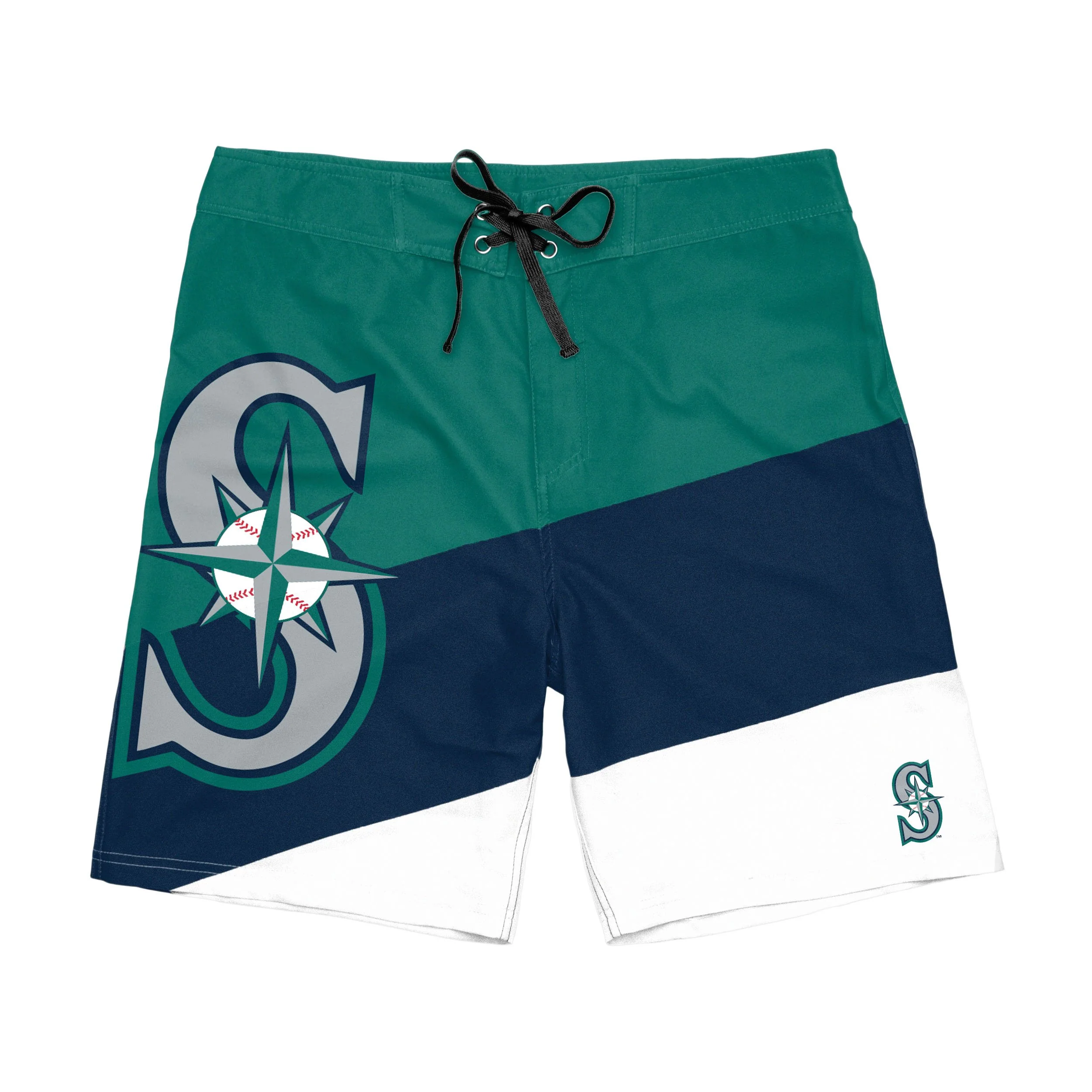 Seattle Mariners MLB Mens Color Dive Boardshorts - Image 3