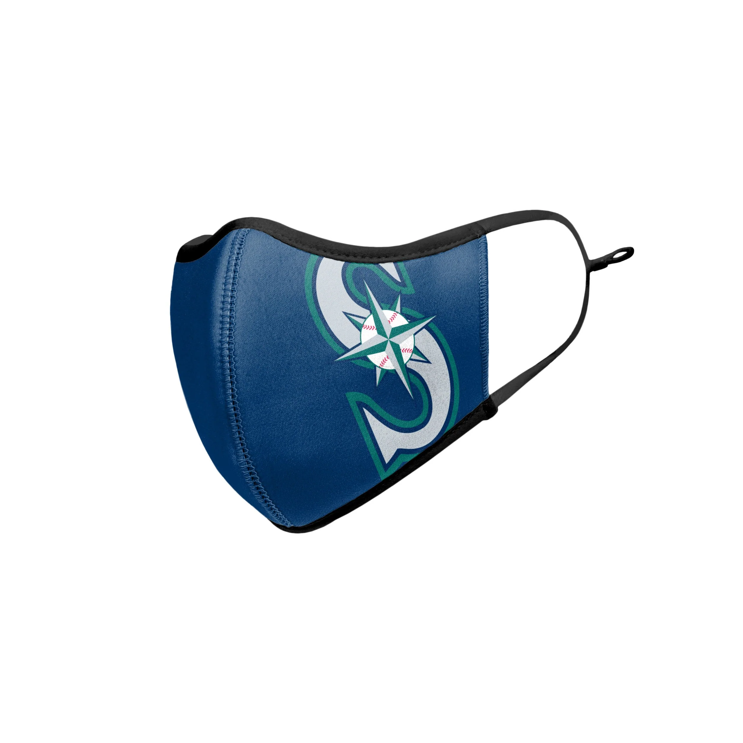 Seattle Mariners MLB On-Field Adjustable Navy & Teal Sport Face Cover - Image 4