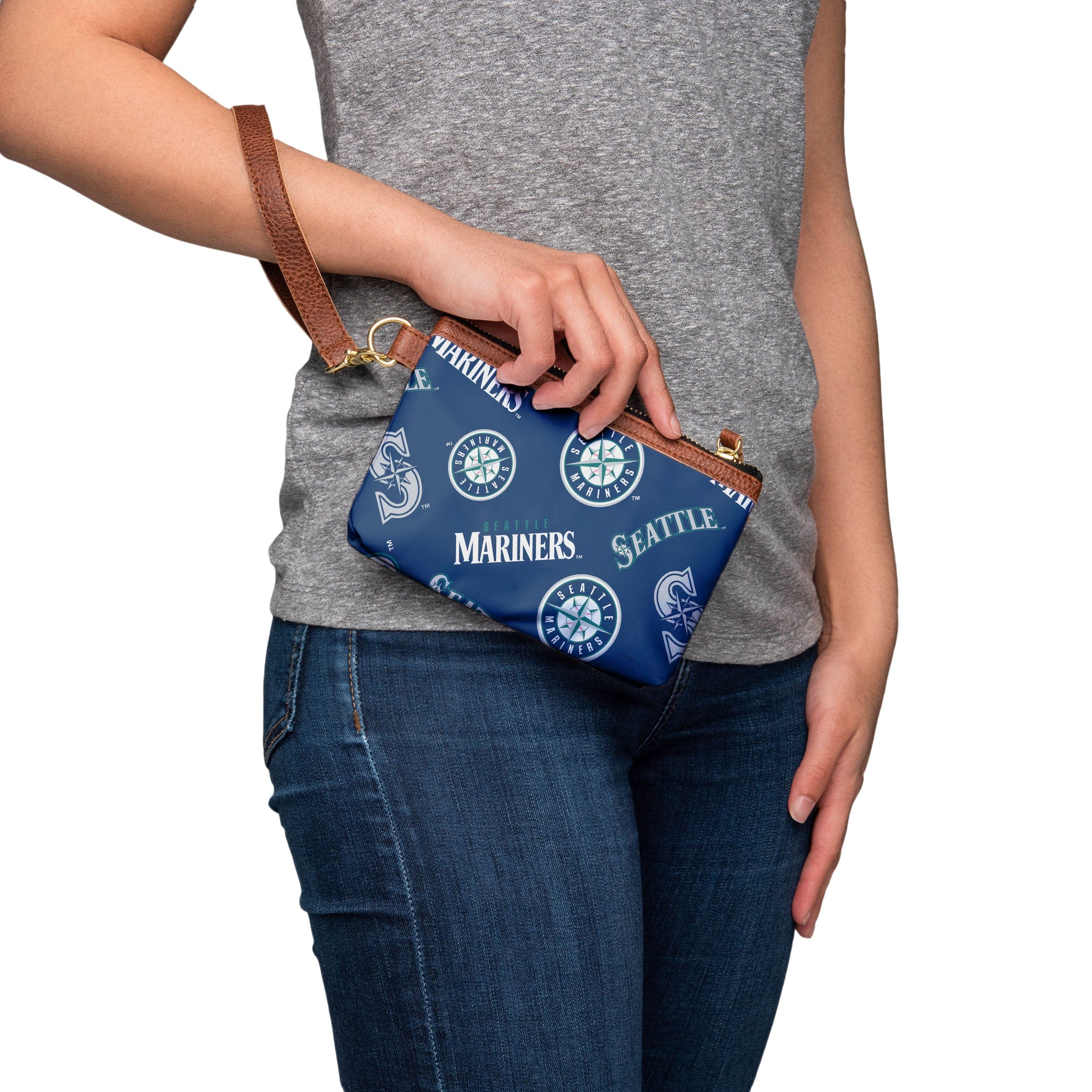 Seattle Mariners MLB Repeat Logo Wristlet - Image 2