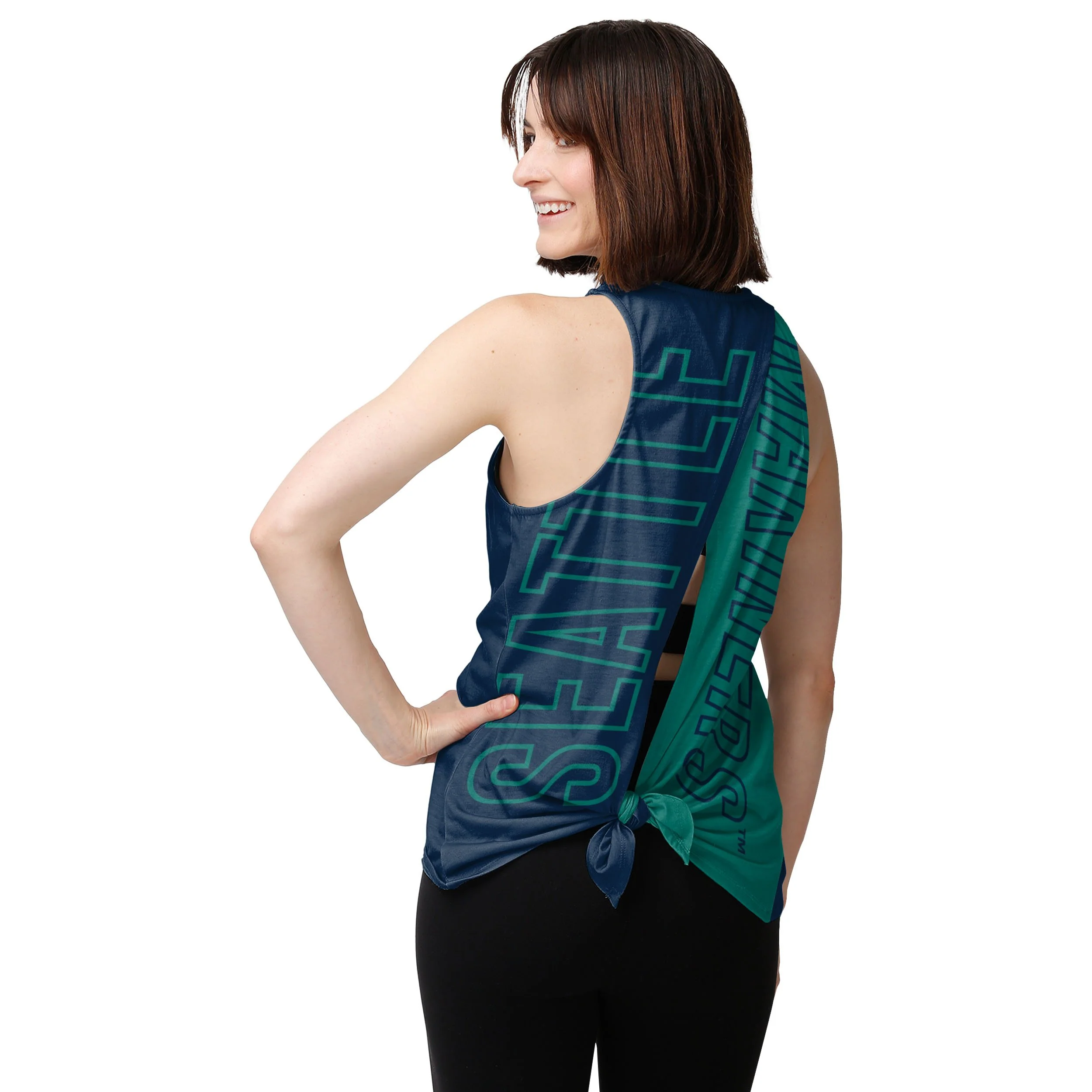 Seattle Mariners MLB Womens Tie-Breaker Sleeveless Top