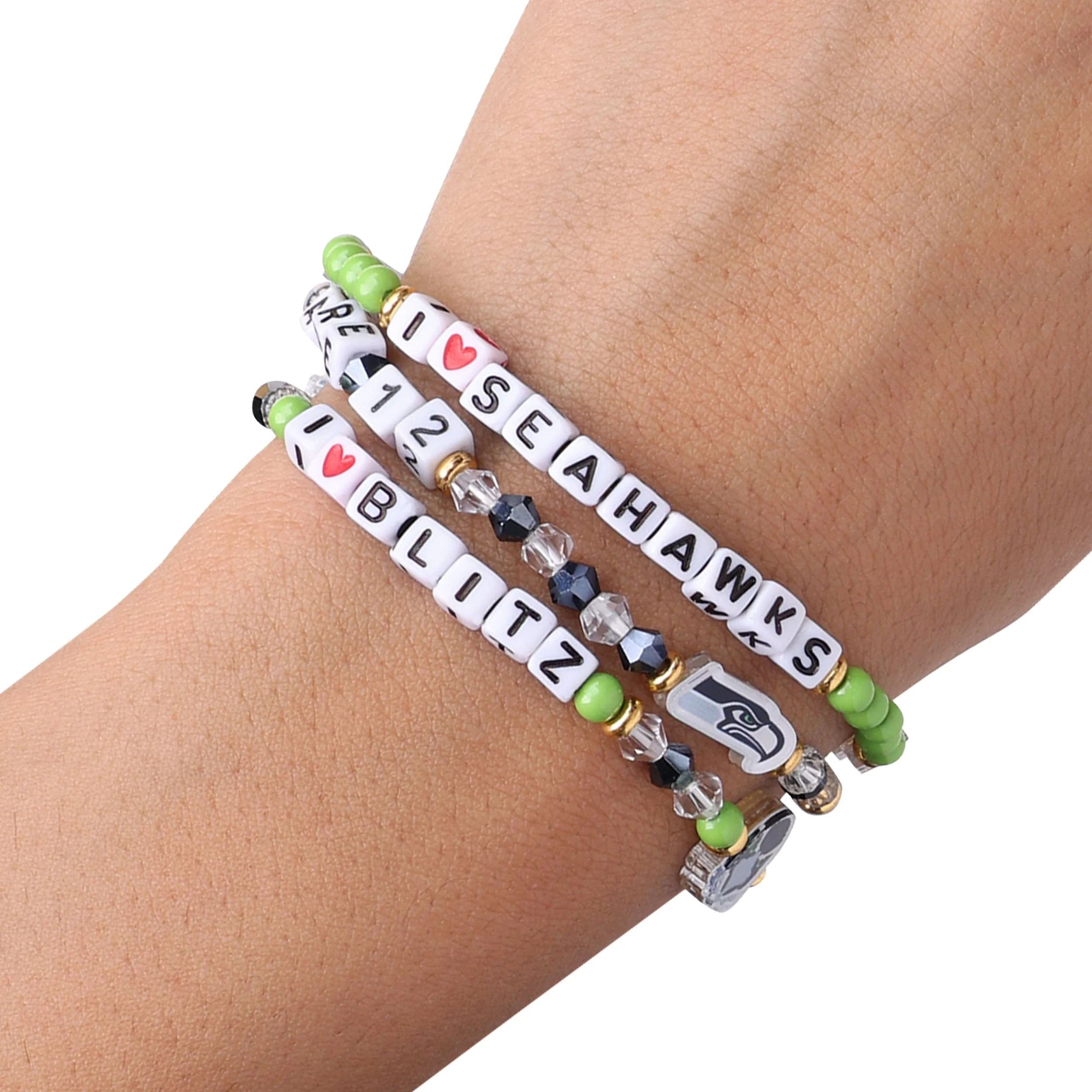 Seattle Seahawks NFL 3 Pack Friendship Bracelet - Image 4