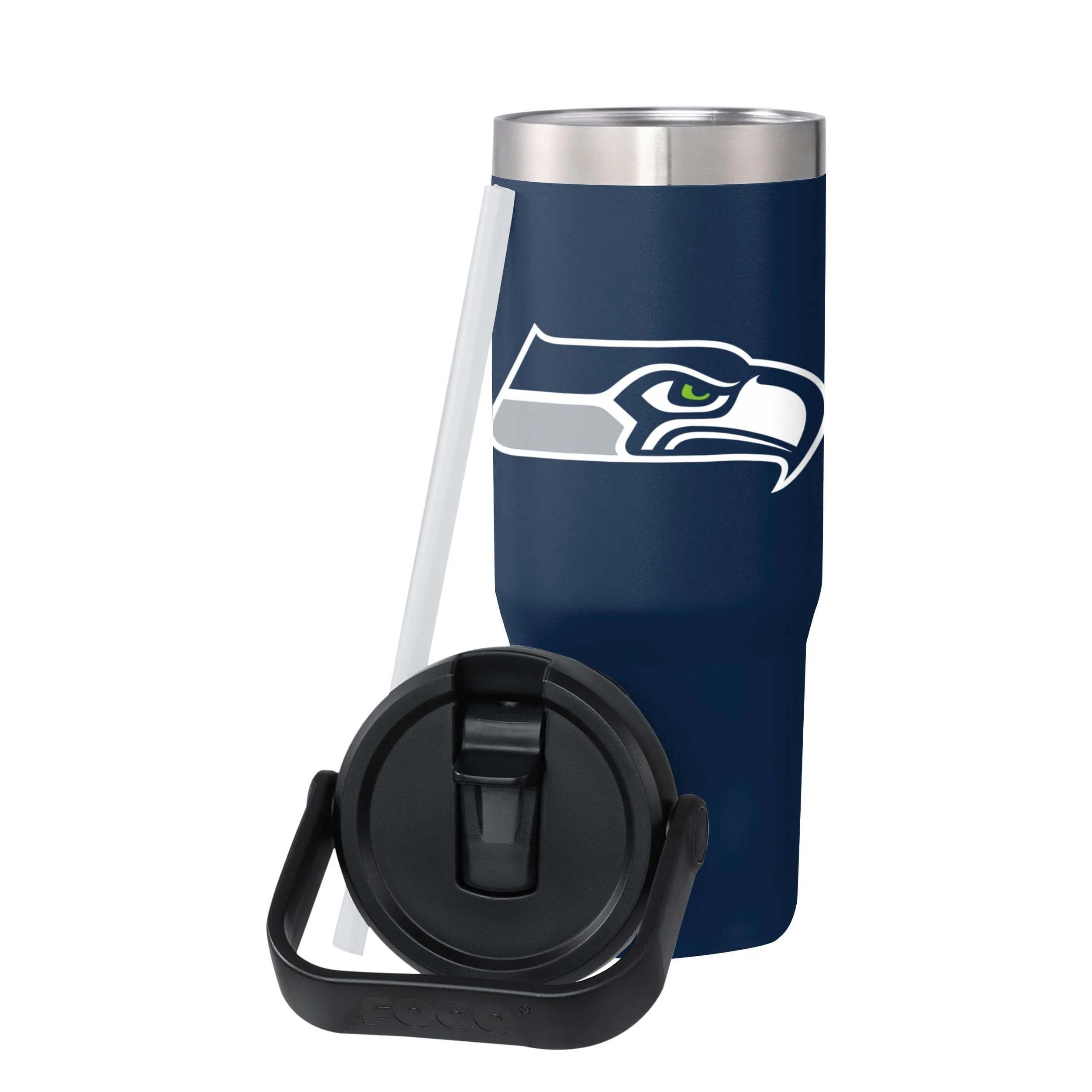 Seattle Seahawks NFL 30 oz Straw Tumbler - Image 3
