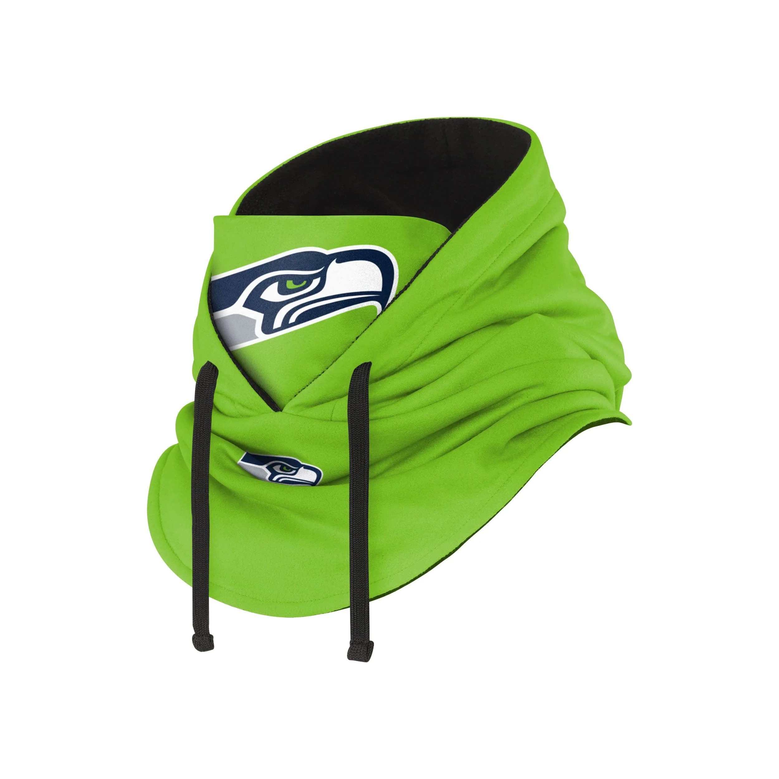 Seattle Seahawks NFL Alternate Team Color Drawstring Hooded Gaiter - Image 2