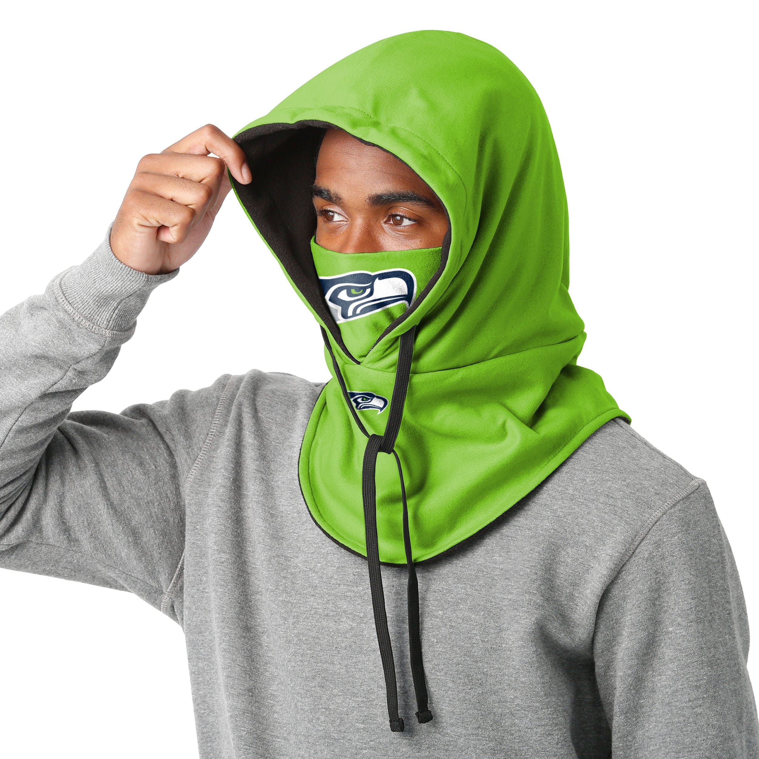 Seattle Seahawks NFL Alternate Team Color Drawstring Hooded Gaiter - Image 3