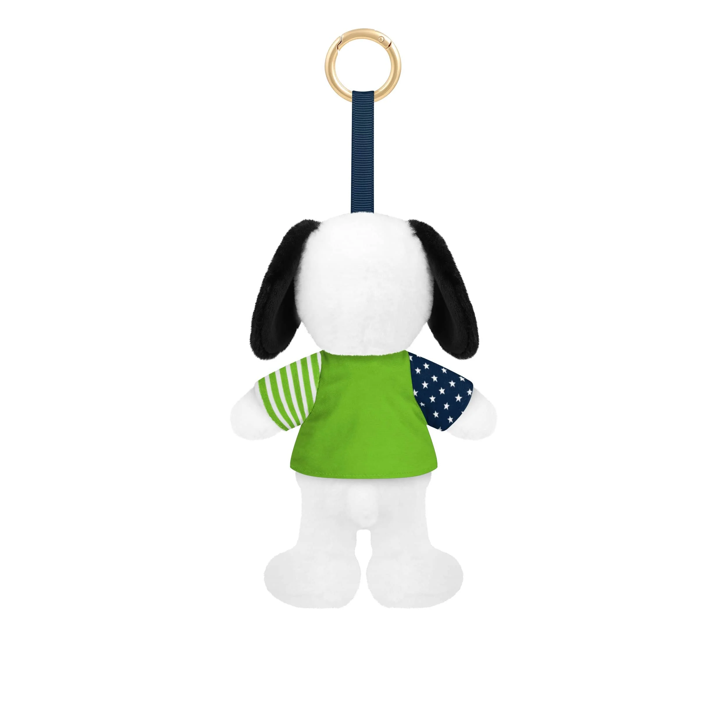 Seattle Seahawks NFL Americana Plush Snoopy Peanuts Bag Charm Keychain - Image 2