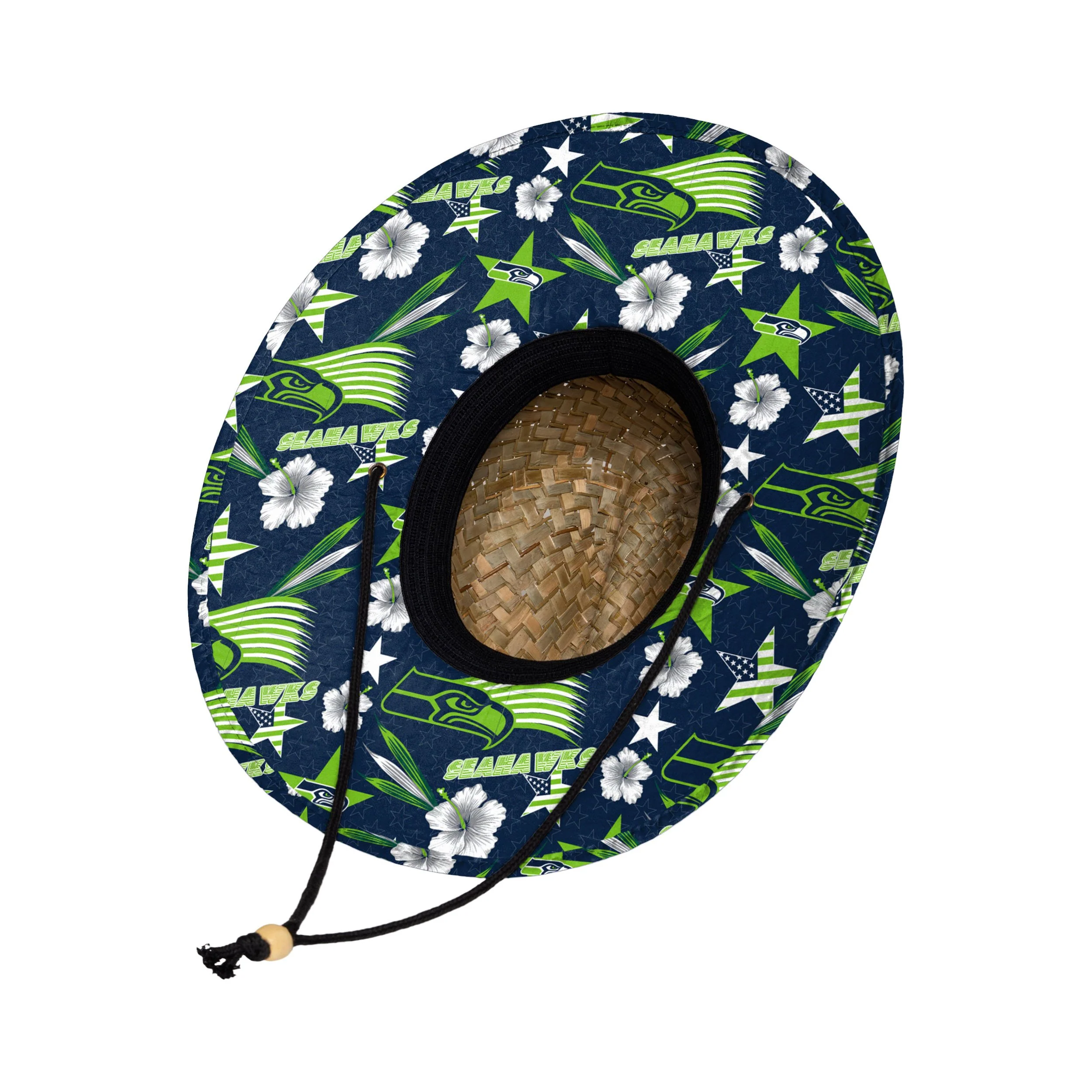 Seattle Seahawks NFL Americana Straw Hat - Image 2