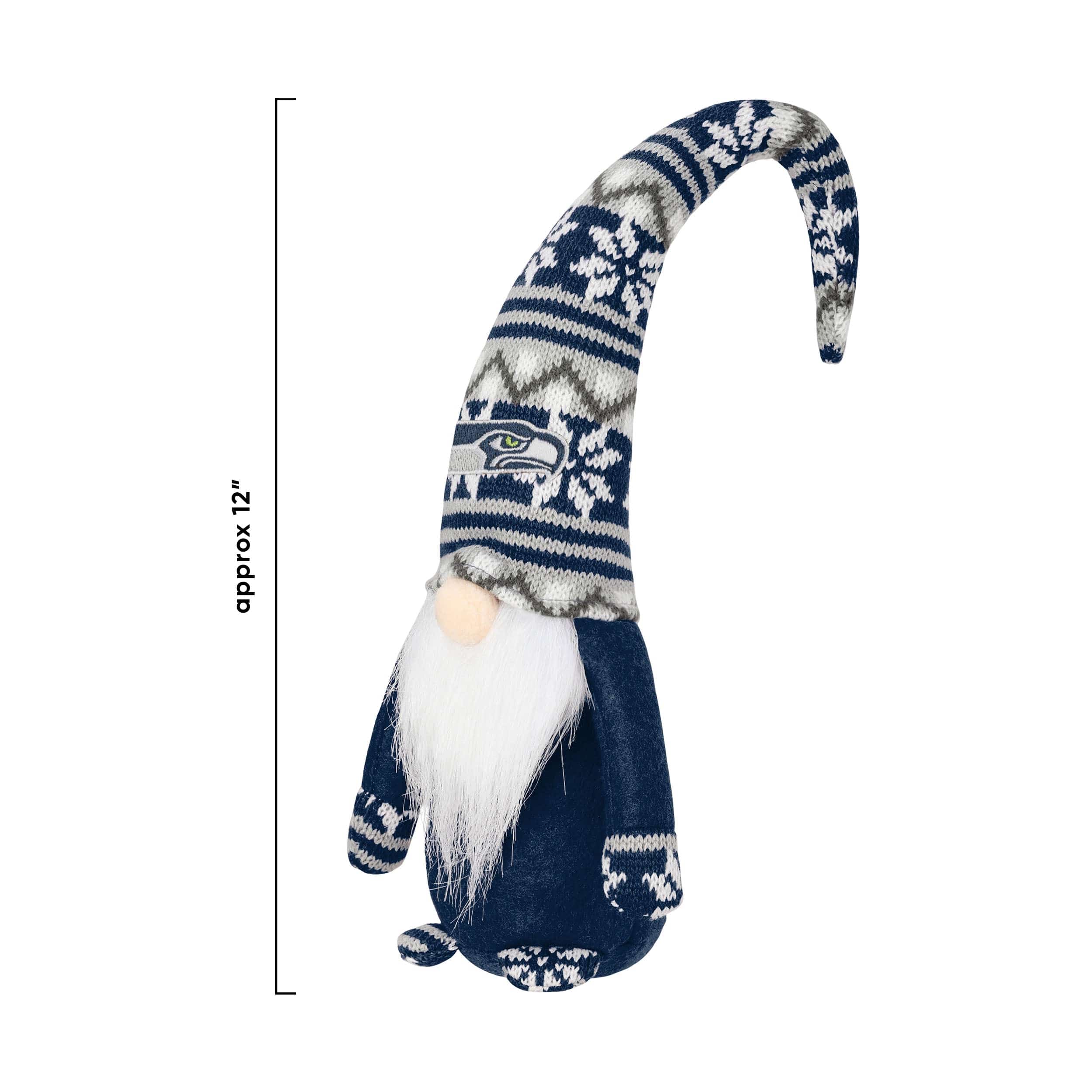 Seattle Seahawks NFL Bent Hat Plush Gnome - Image 3