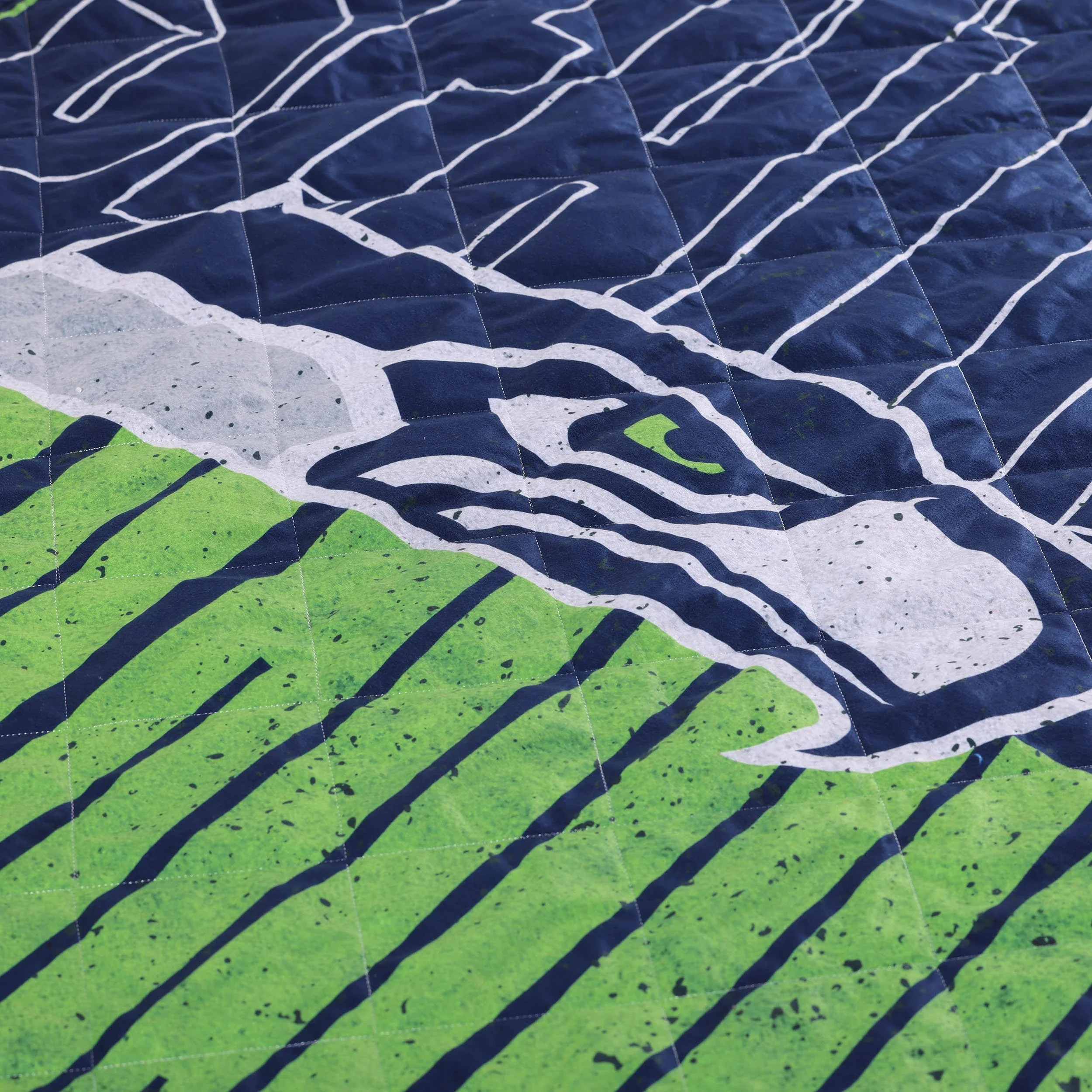 Seattle Seahawks NFL Big Game Sherpa Lined Throw Blanket - Image 5