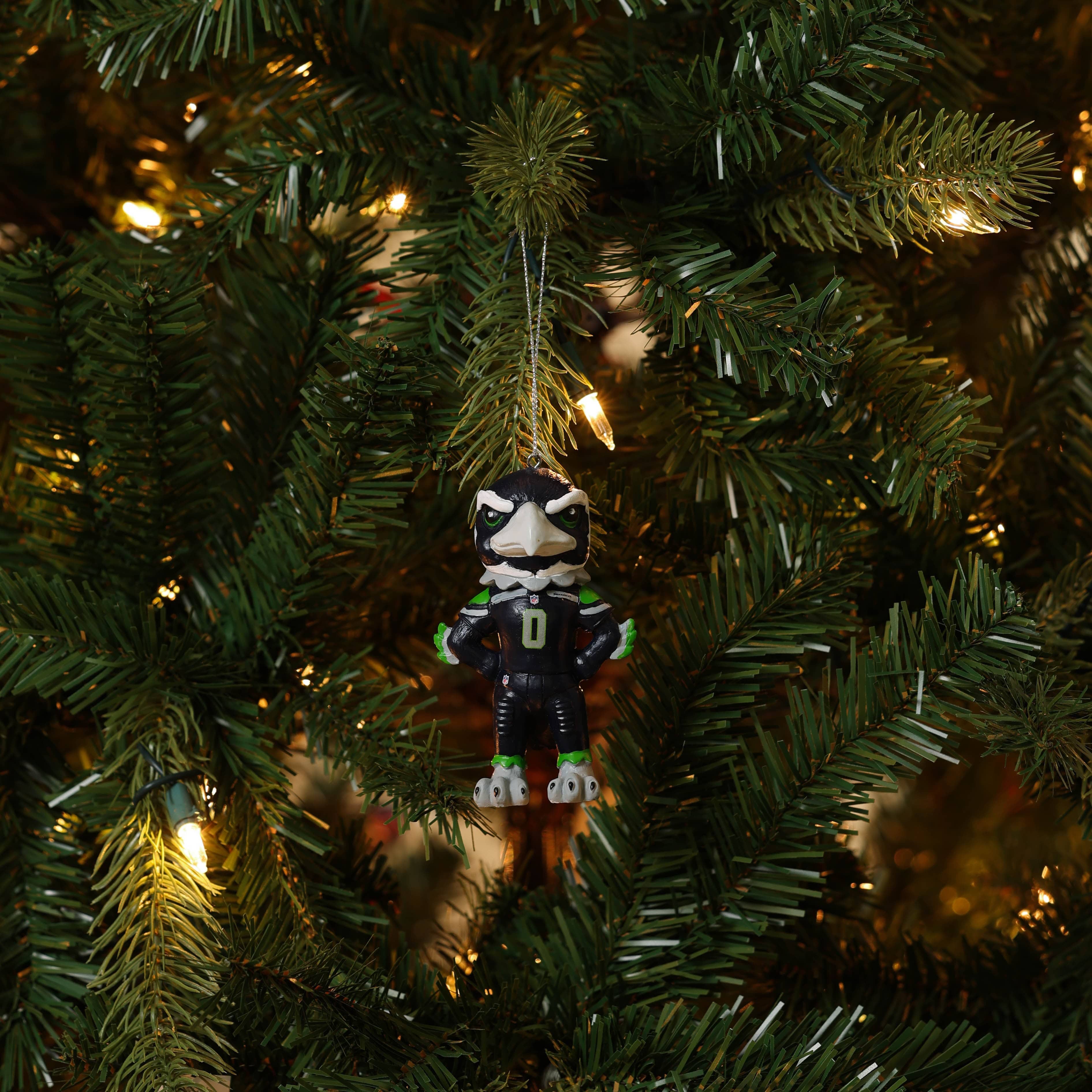 Seattle Seahawks NFL Blitz Mascot Ornament - Image 4