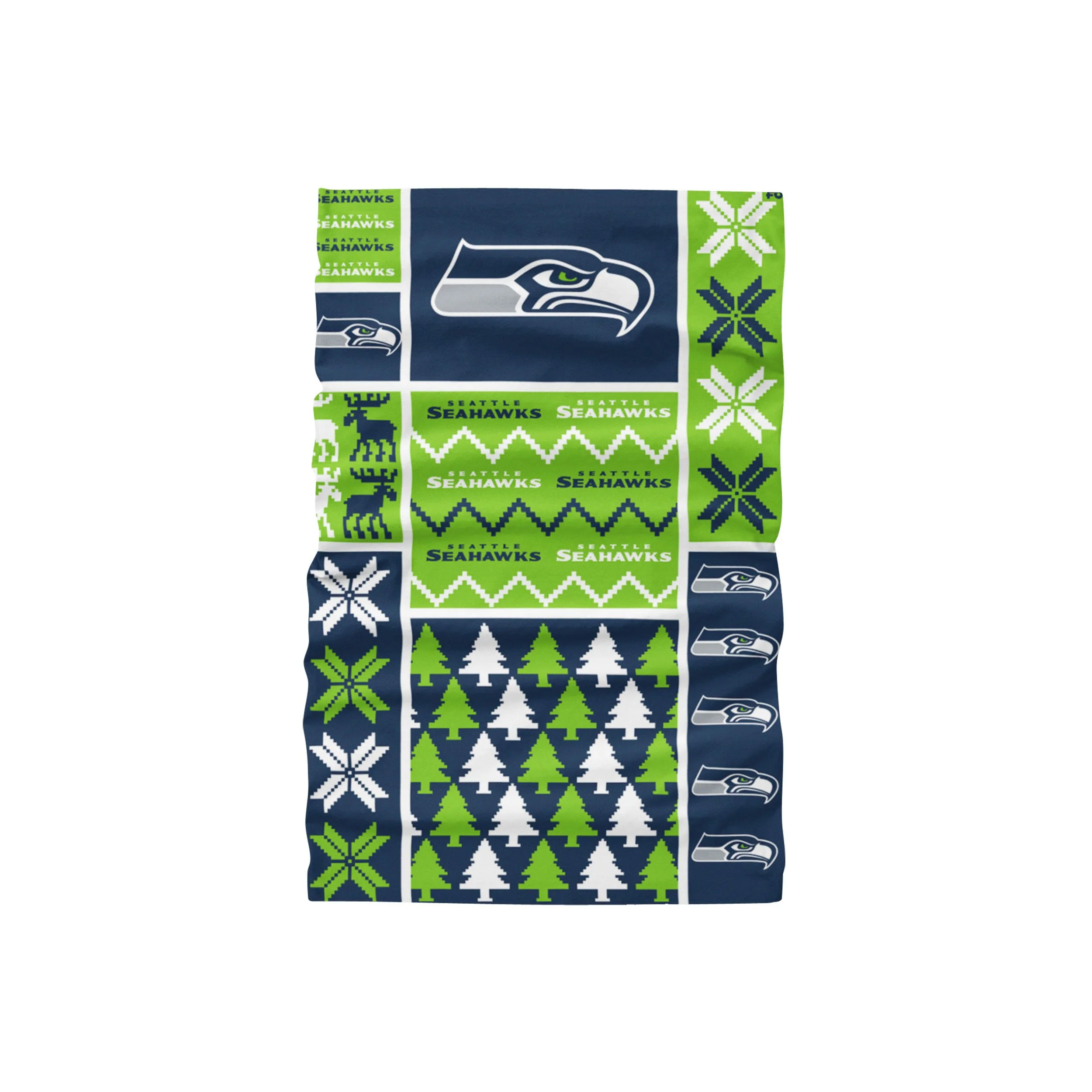 Seattle Seahawks NFL Busy Block Gaiter Scarf - Image 2