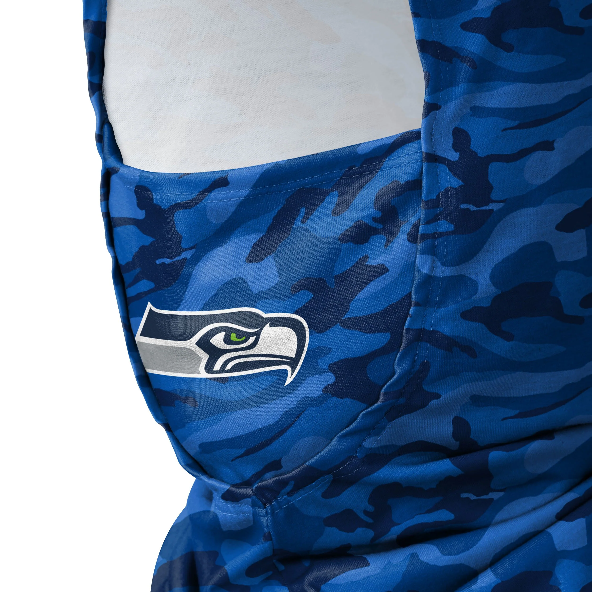 Seattle Seahawks NFL Camo Lightweight Hooded Gaiter - Image 3