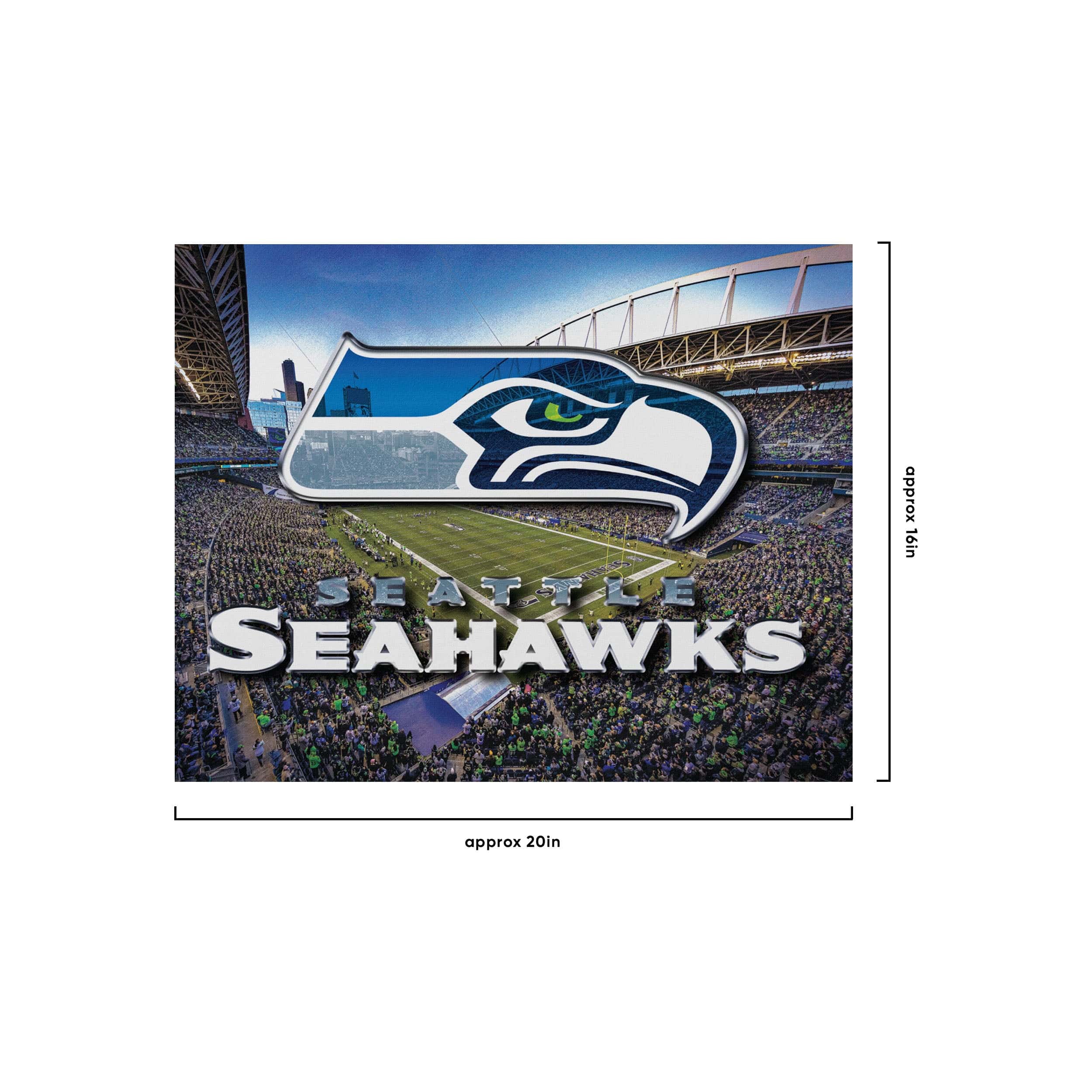 Seattle Seahawks NFL Canvas Wall Sign - Image 4