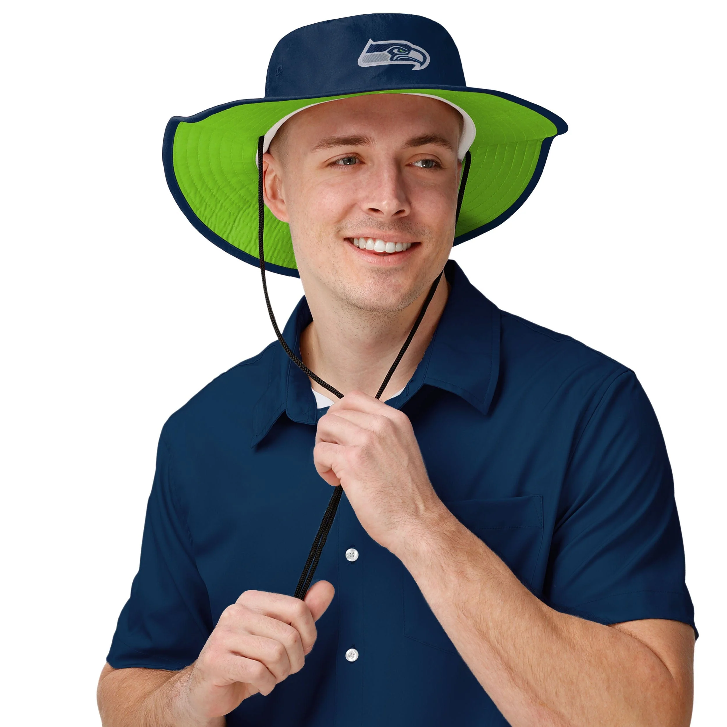 Seattle Seahawks NFL Colorblock Boonie Hat - Image 3