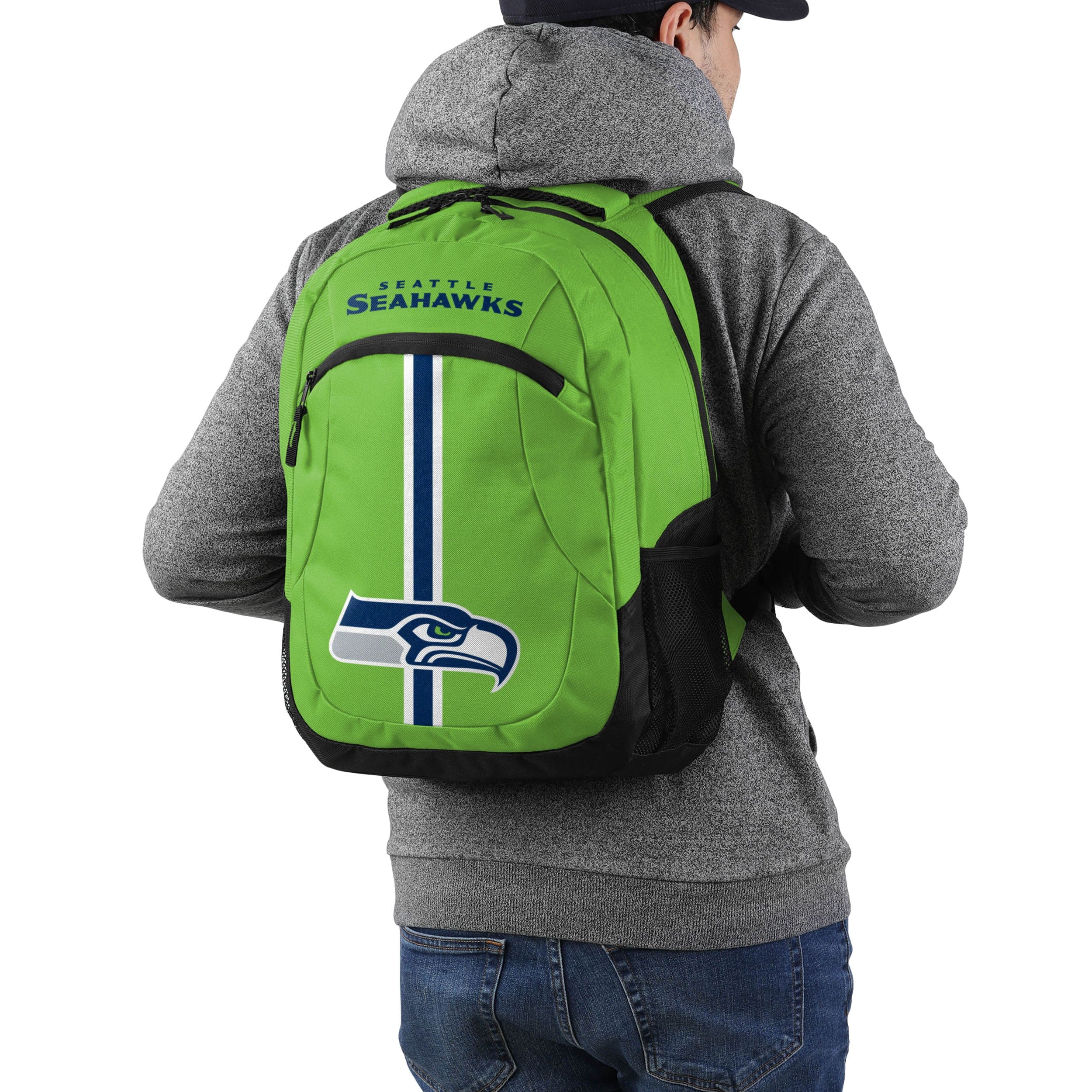 Seattle Seahawks NFL Green Alternate Color Action Backpack - Image 5