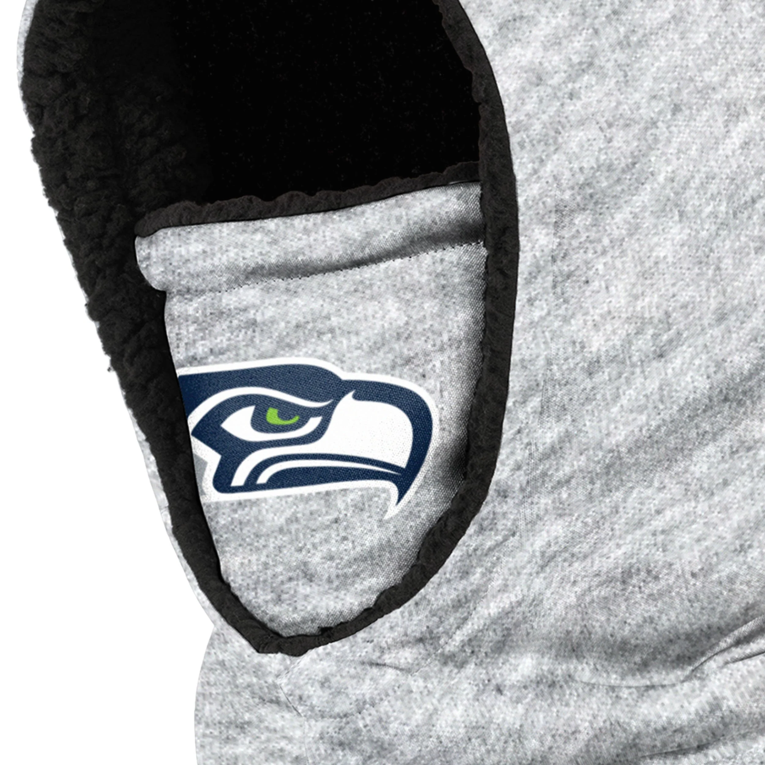 Seattle Seahawks NFL Heather Grey Big Logo Hooded Gaiter - Image 3