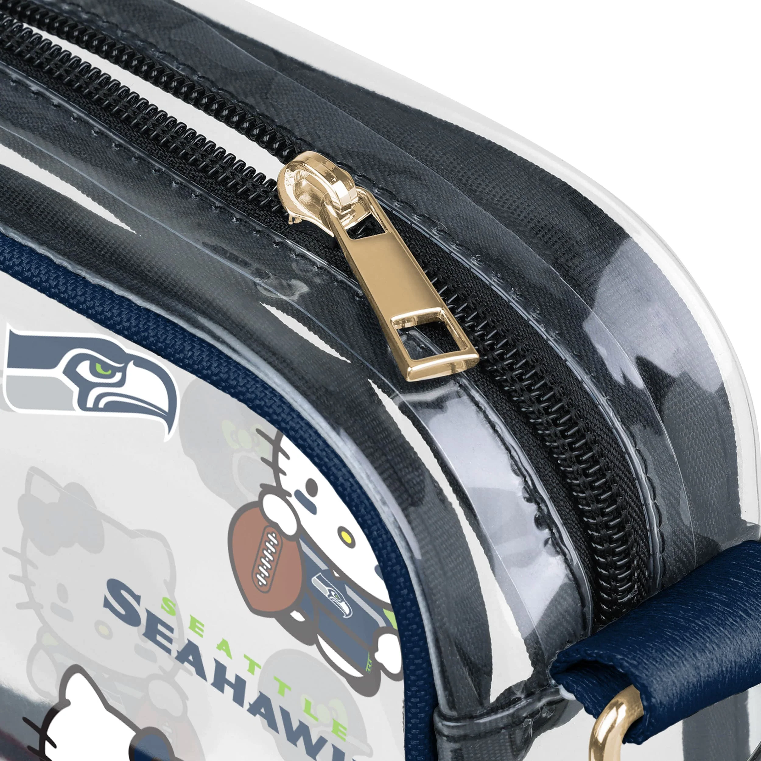 Seattle Seahawks NFL Hello Kitty® Clear Crossbody Bag - (PREORDER - SHIPS MID JUNE) - Image 4