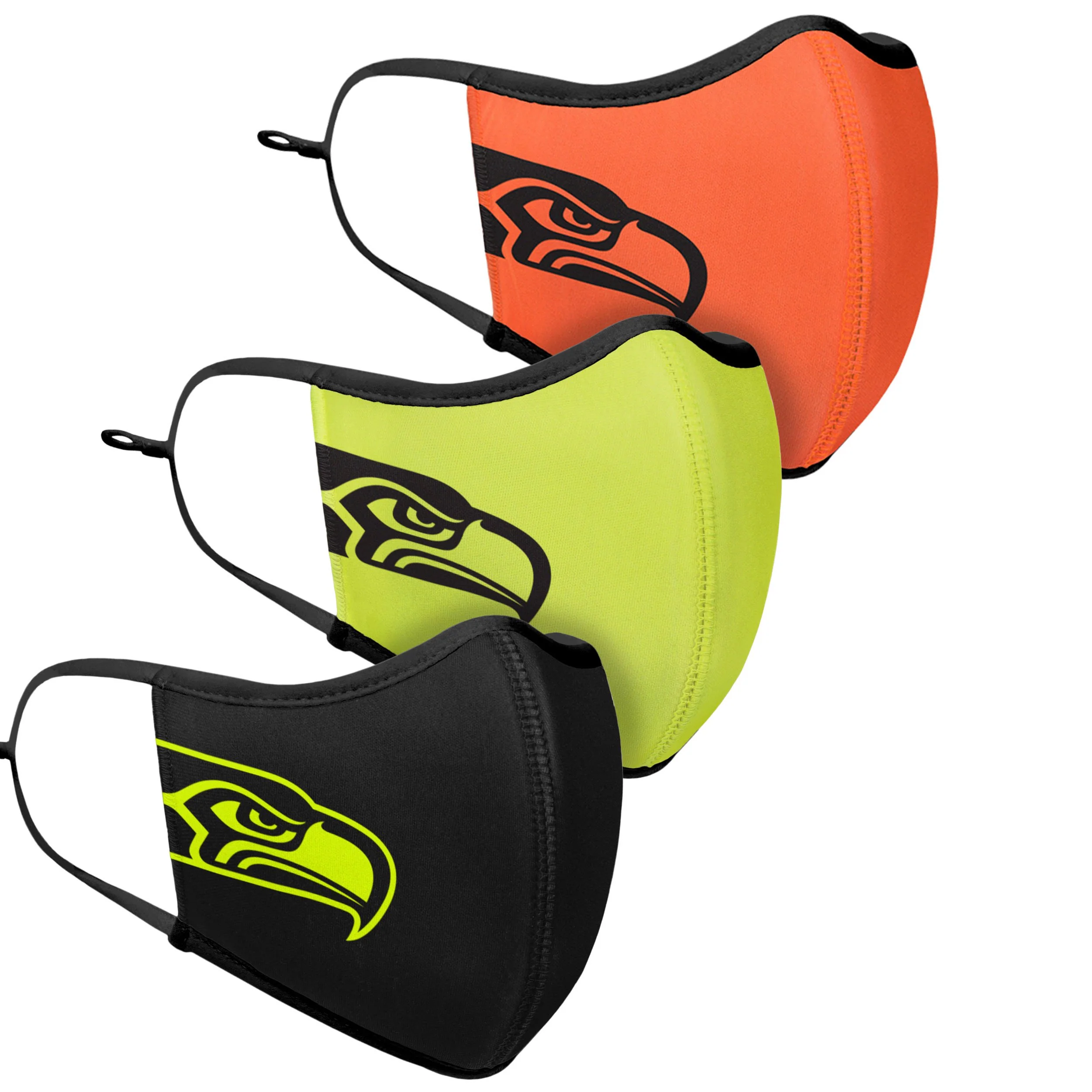 Seattle Seahawks NFL Highlights Sport 3 Pack Face Cover - Image 3