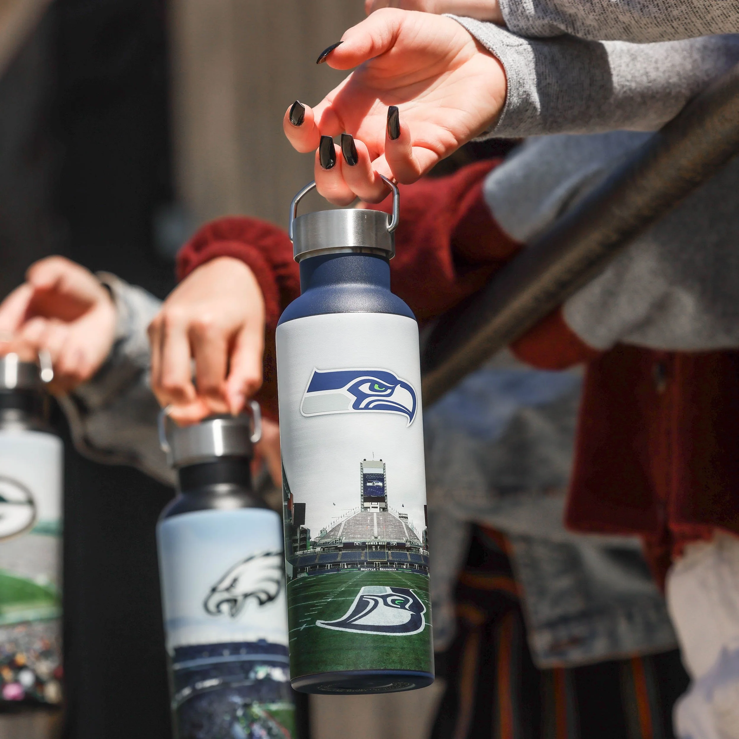 Seattle Seahawks NFL Home Field Hydration 25 oz Bottle - Image 2