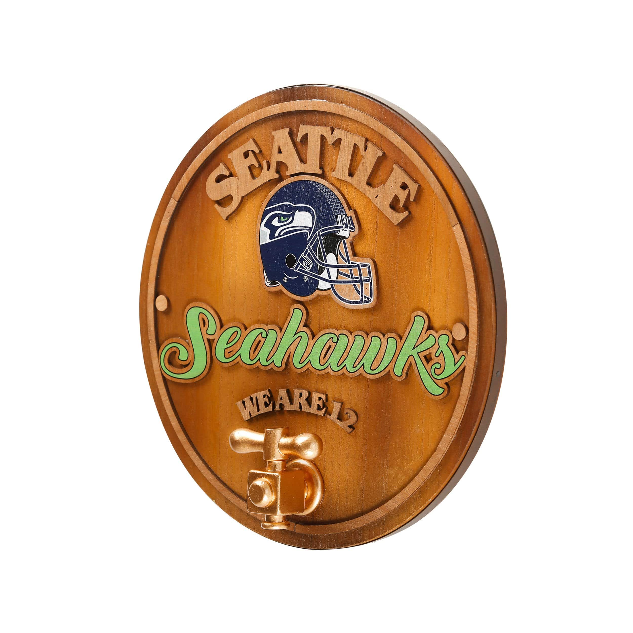 Seattle Seahawks NFL Keg Tap Sign - Image 2