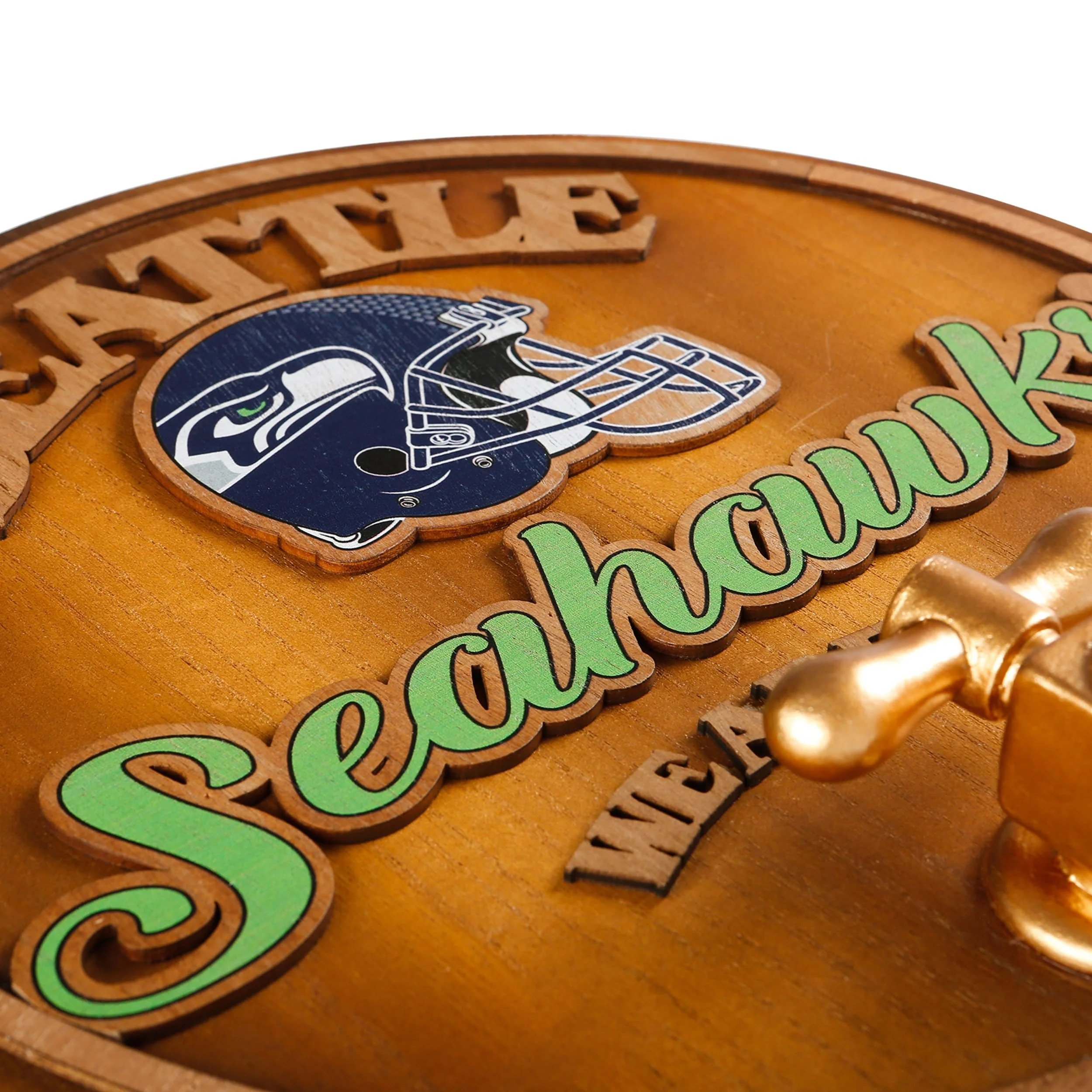 Seattle Seahawks NFL Keg Tap Sign - Image 4