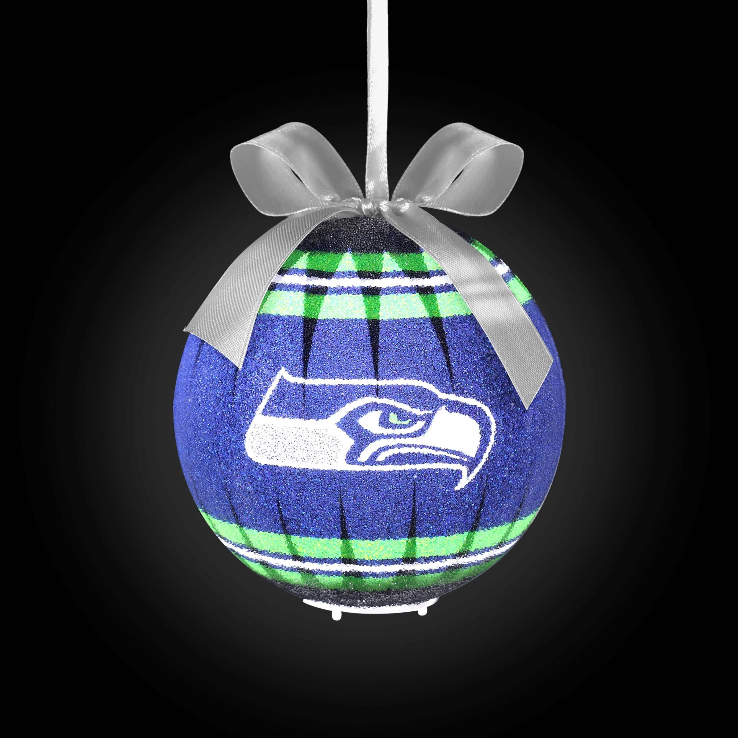 Seattle Seahawks NFL LED Shatterproof Ball Ornament - Image 2
