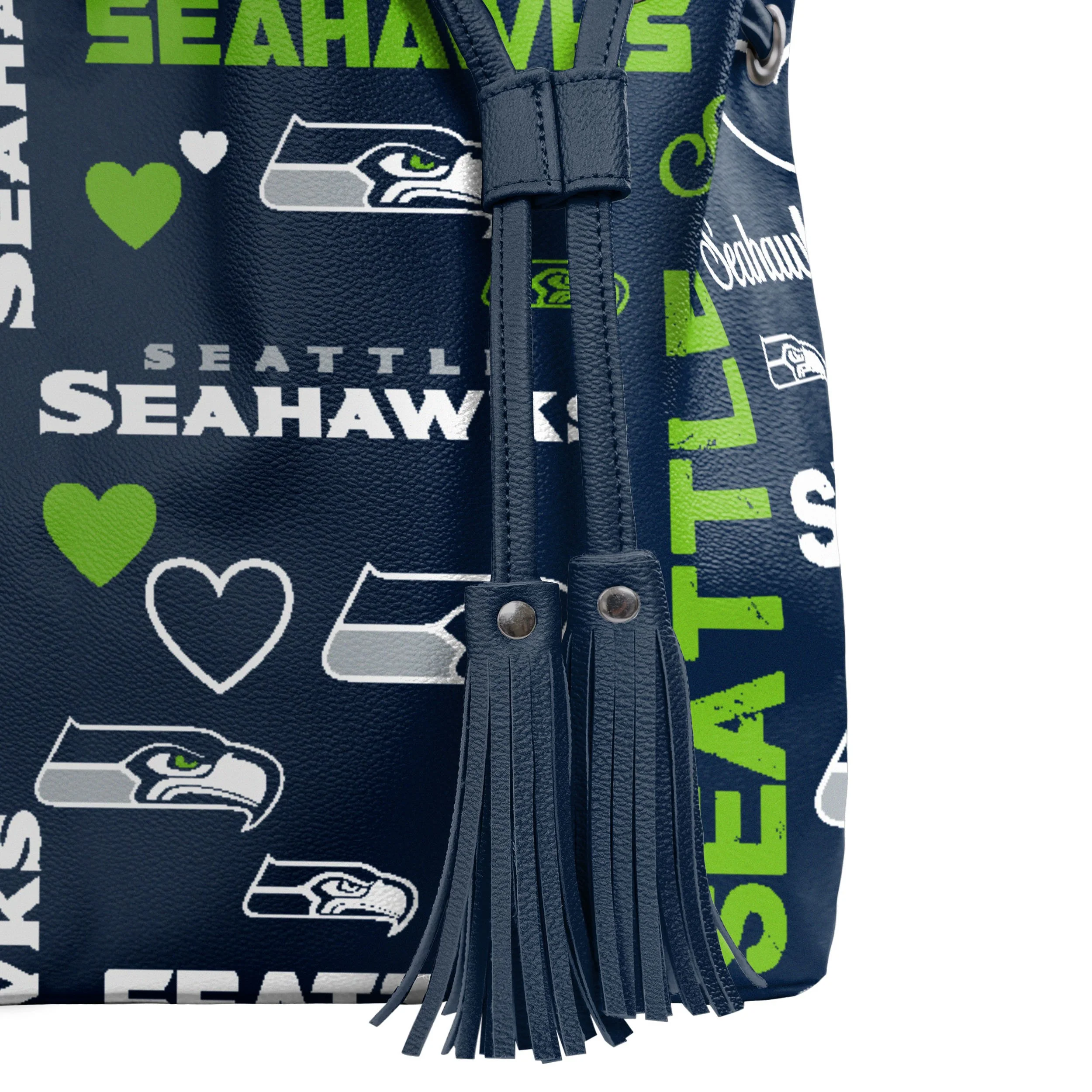 Seattle Seahawks NFL Logo Love Cinch Purse - Image 4