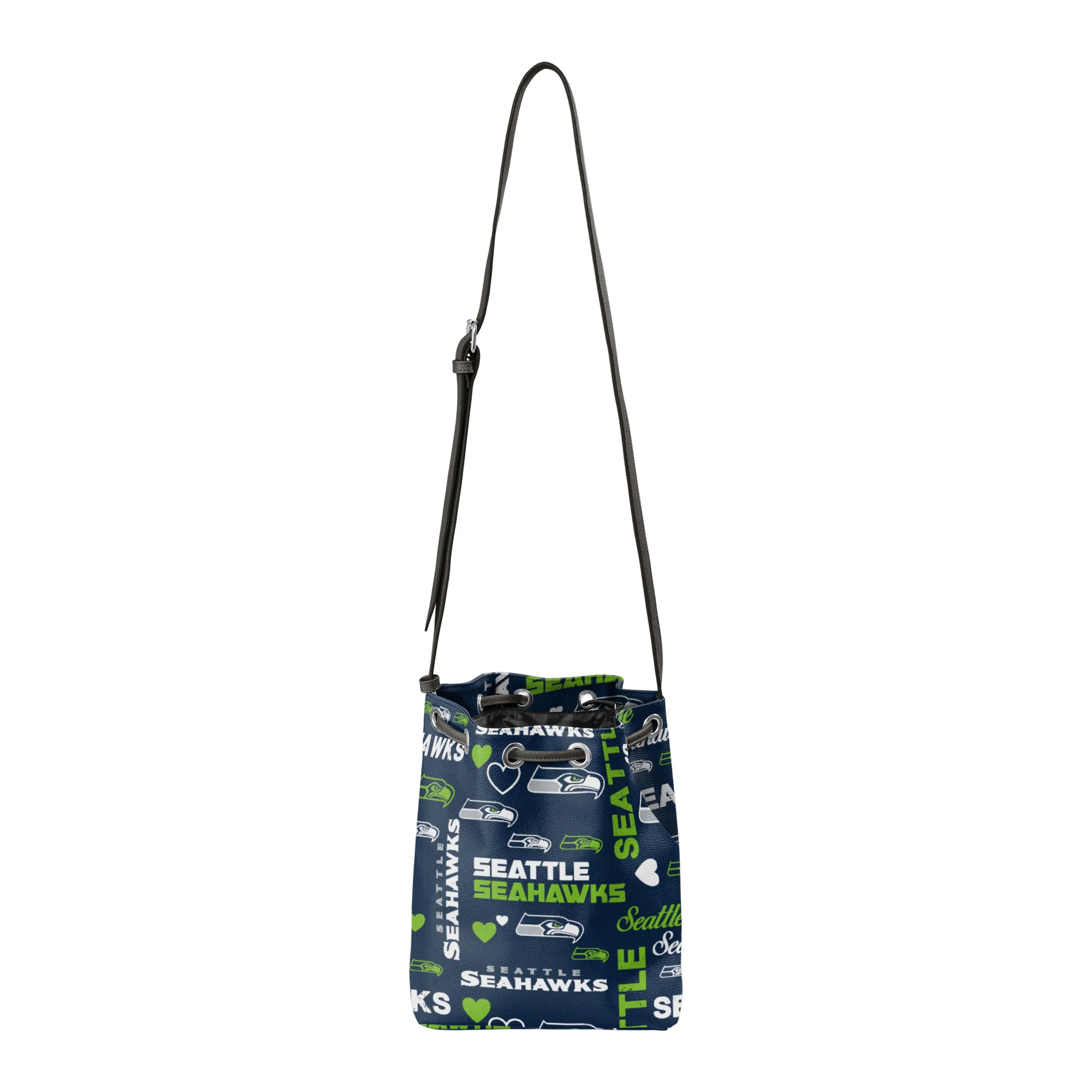Seattle Seahawks NFL Logo Love Cinch Purse - Image 5