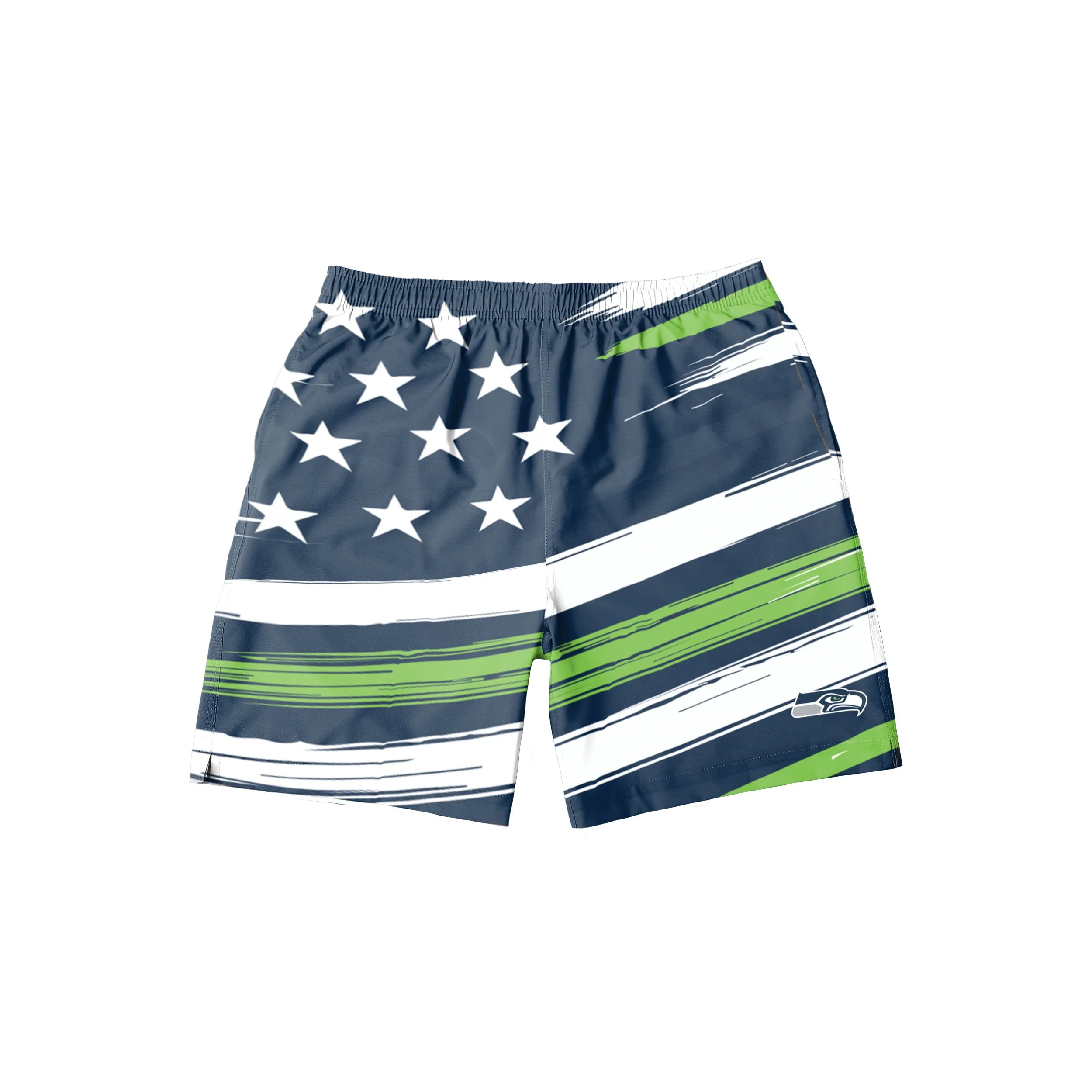 Seattle Seahawks NFL Mens Americana Swimming Trunks - Image 4