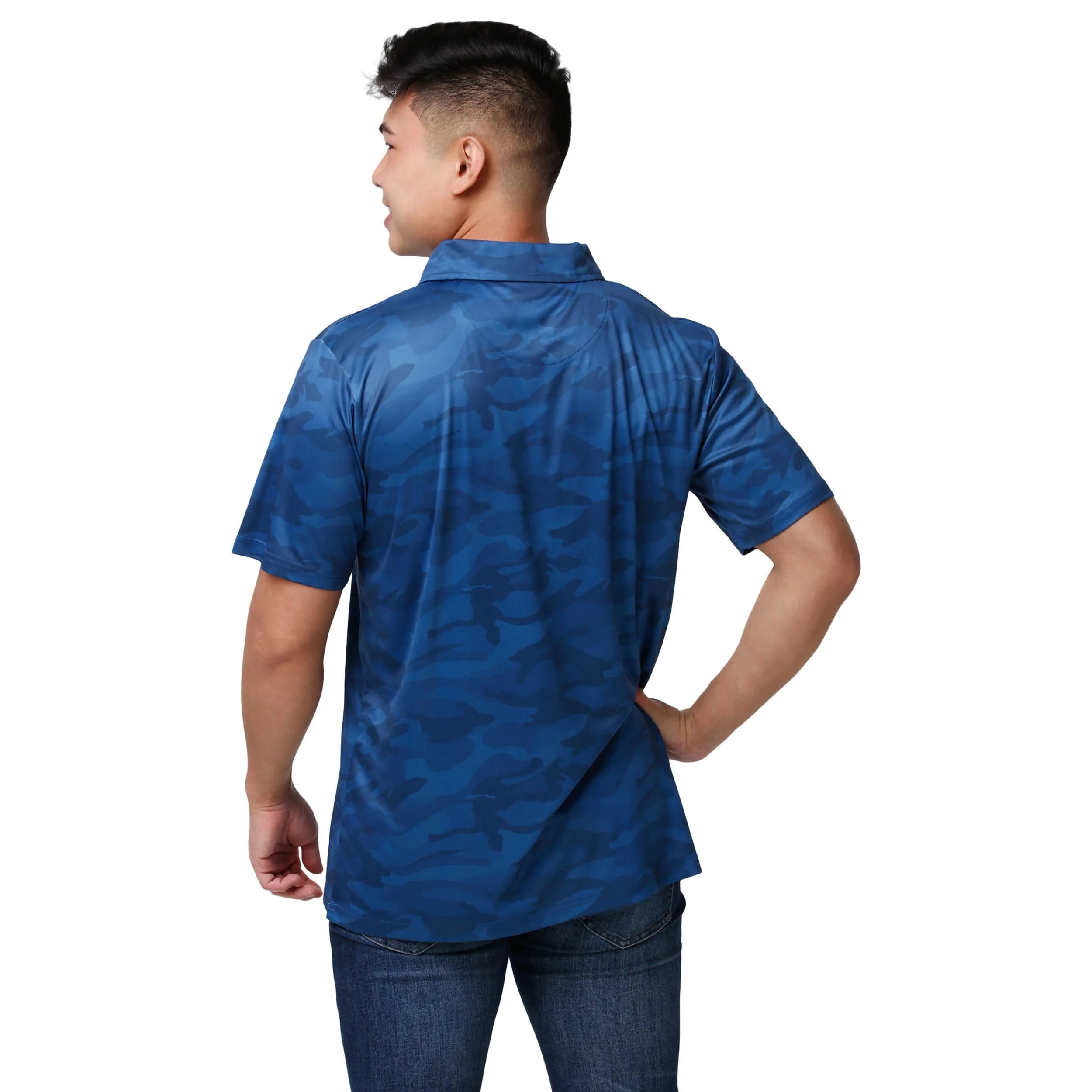 Seattle Seahawks NFL Mens Color Camo Polyester Polo - Image 3