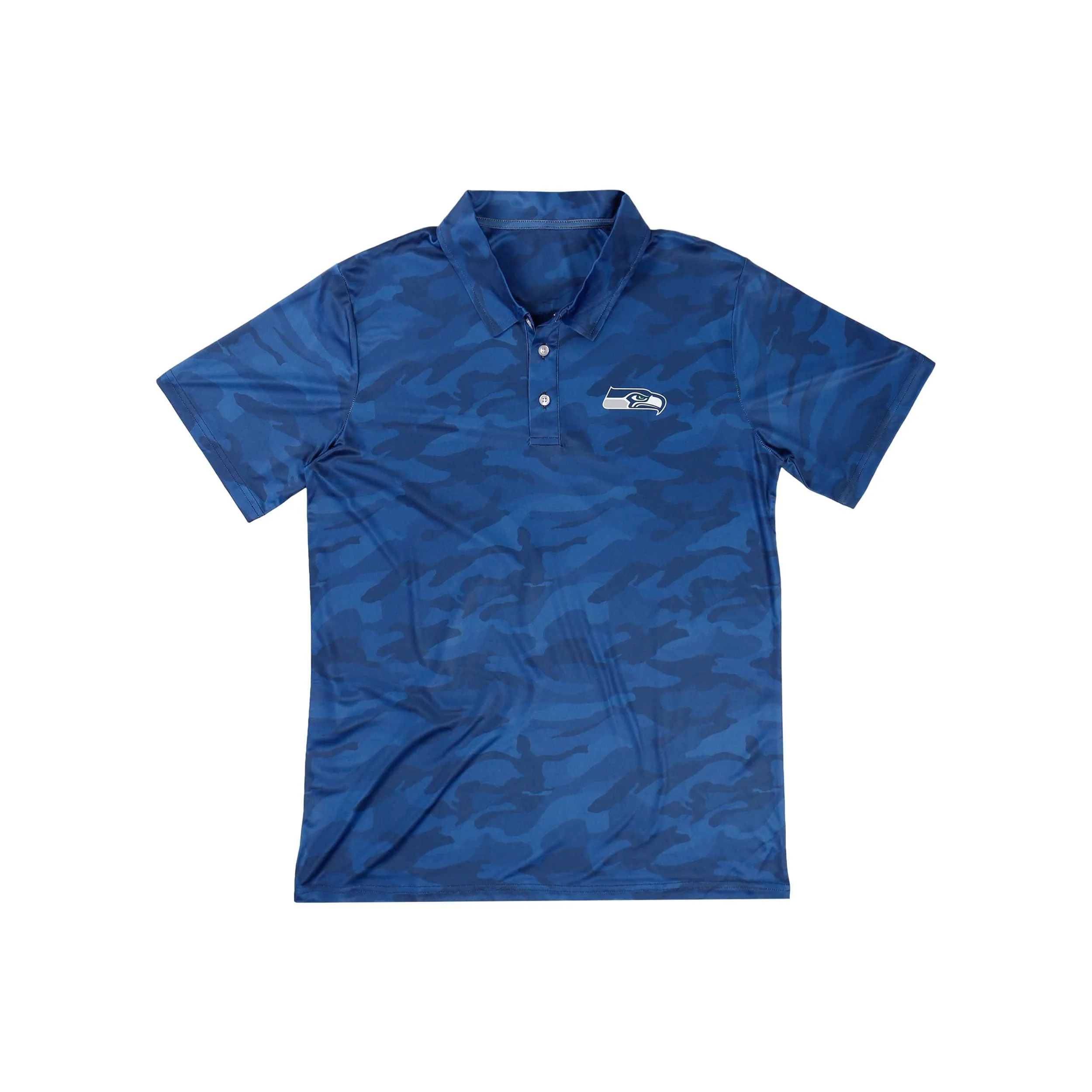 Seattle Seahawks NFL Mens Color Camo Polyester Polo - Image 5