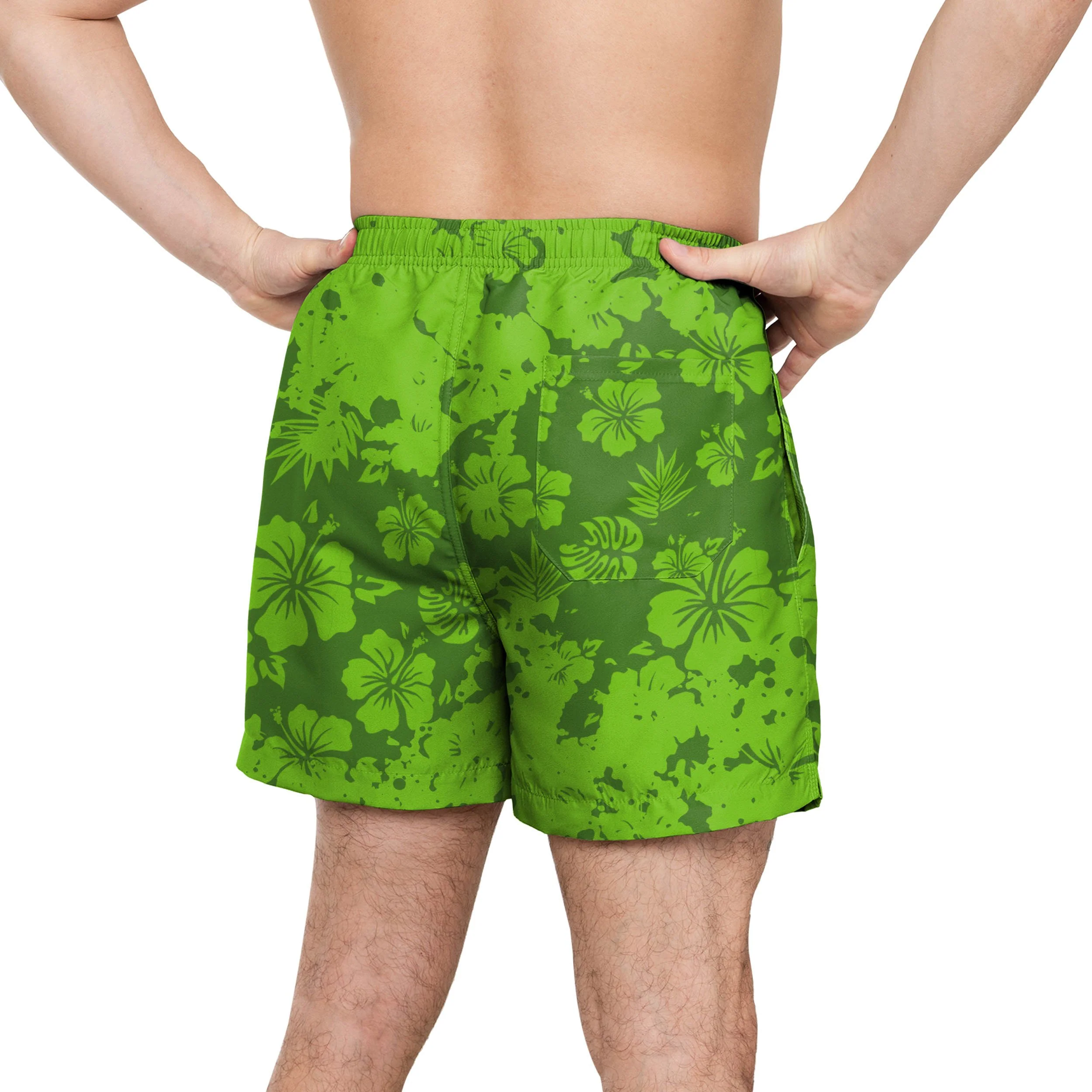 Seattle Seahawks NFL Mens Color Change-Up Swimming Trunks - Image 3