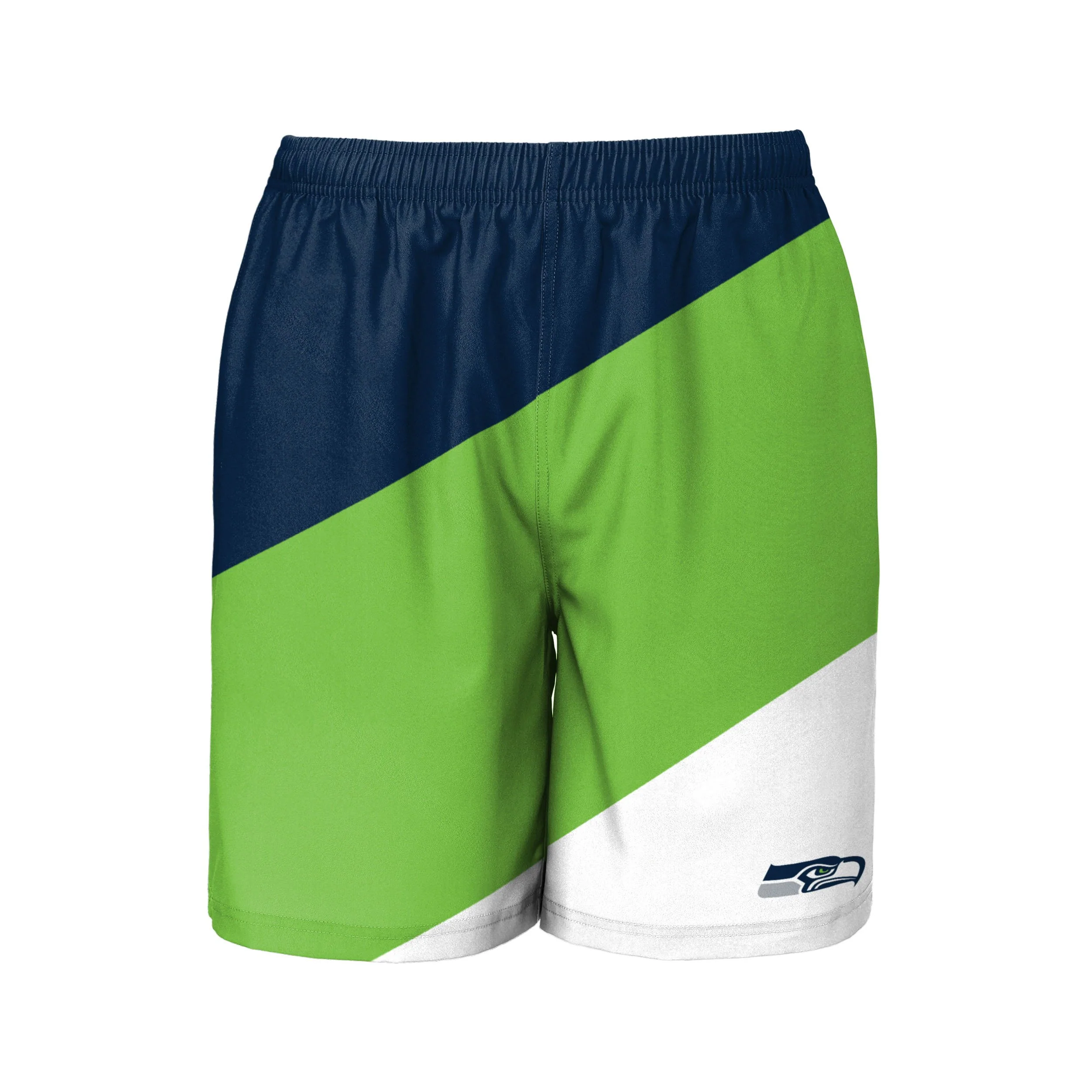 Seattle Seahawks NFL Mens Colorblock Double Down Liner Training Shorts - Image 4