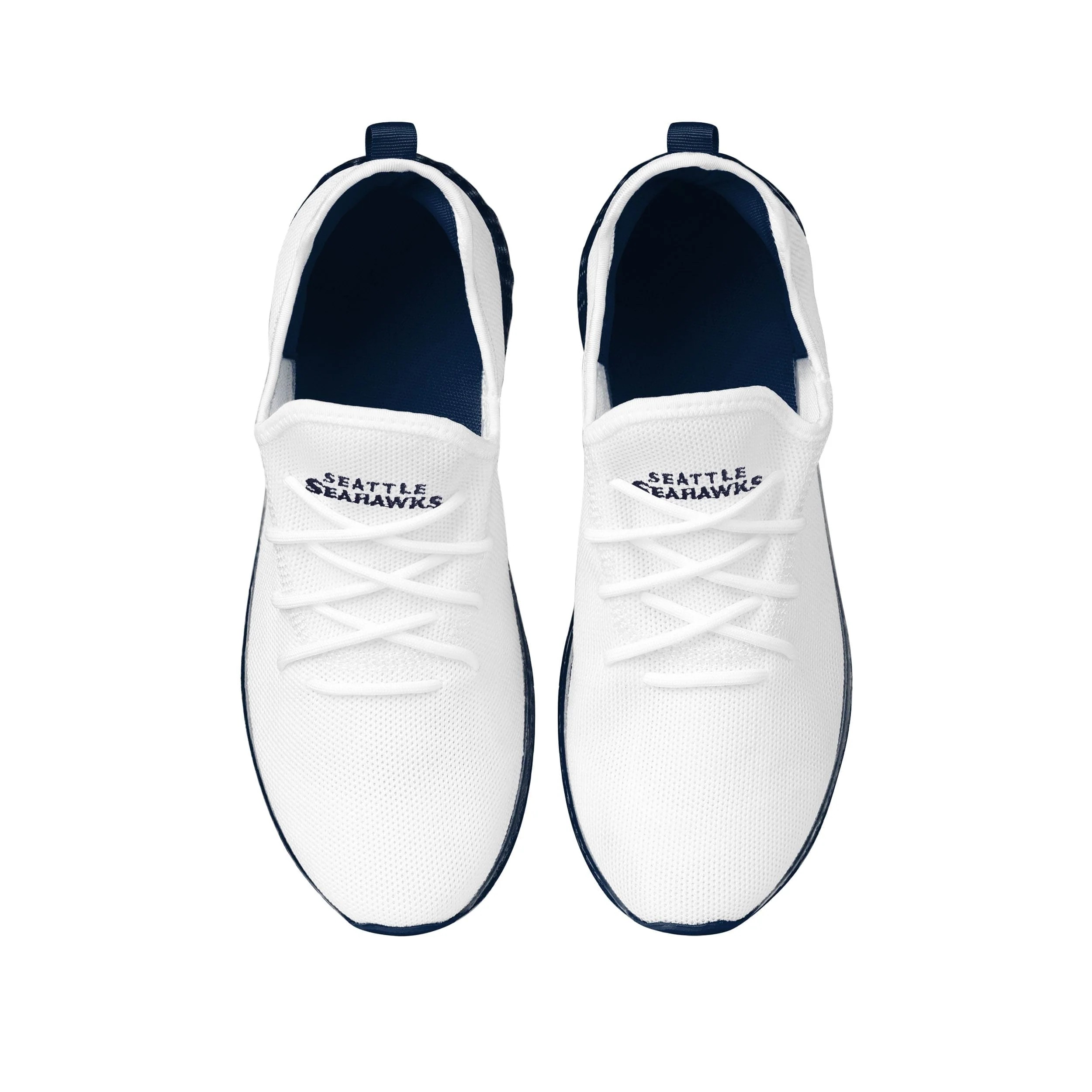 Seattle Seahawks NFL Mens Gradient Midsole White Sneakers - Image 4