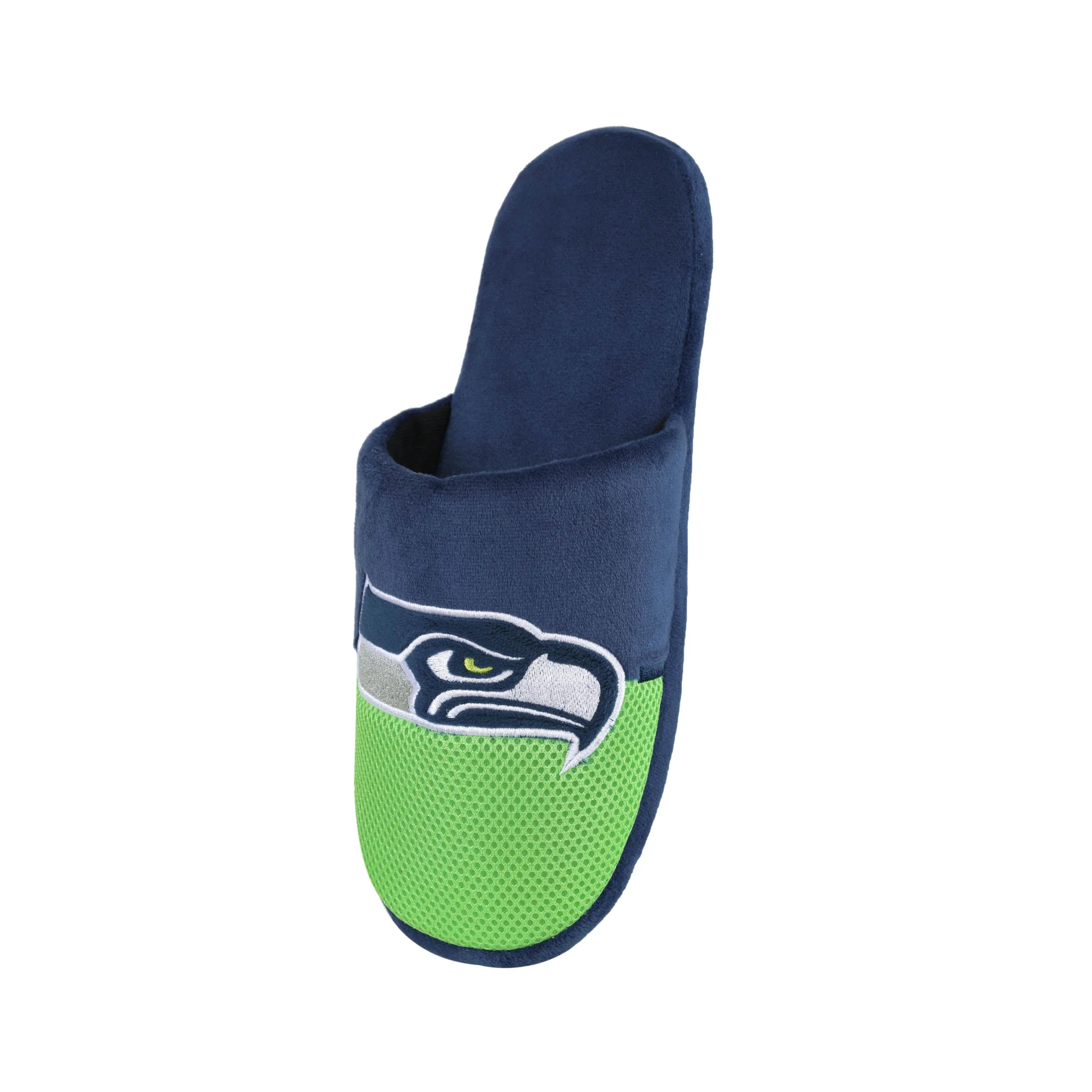 Seattle Seahawks NFL Mens Logo Staycation Slippers - Image 3