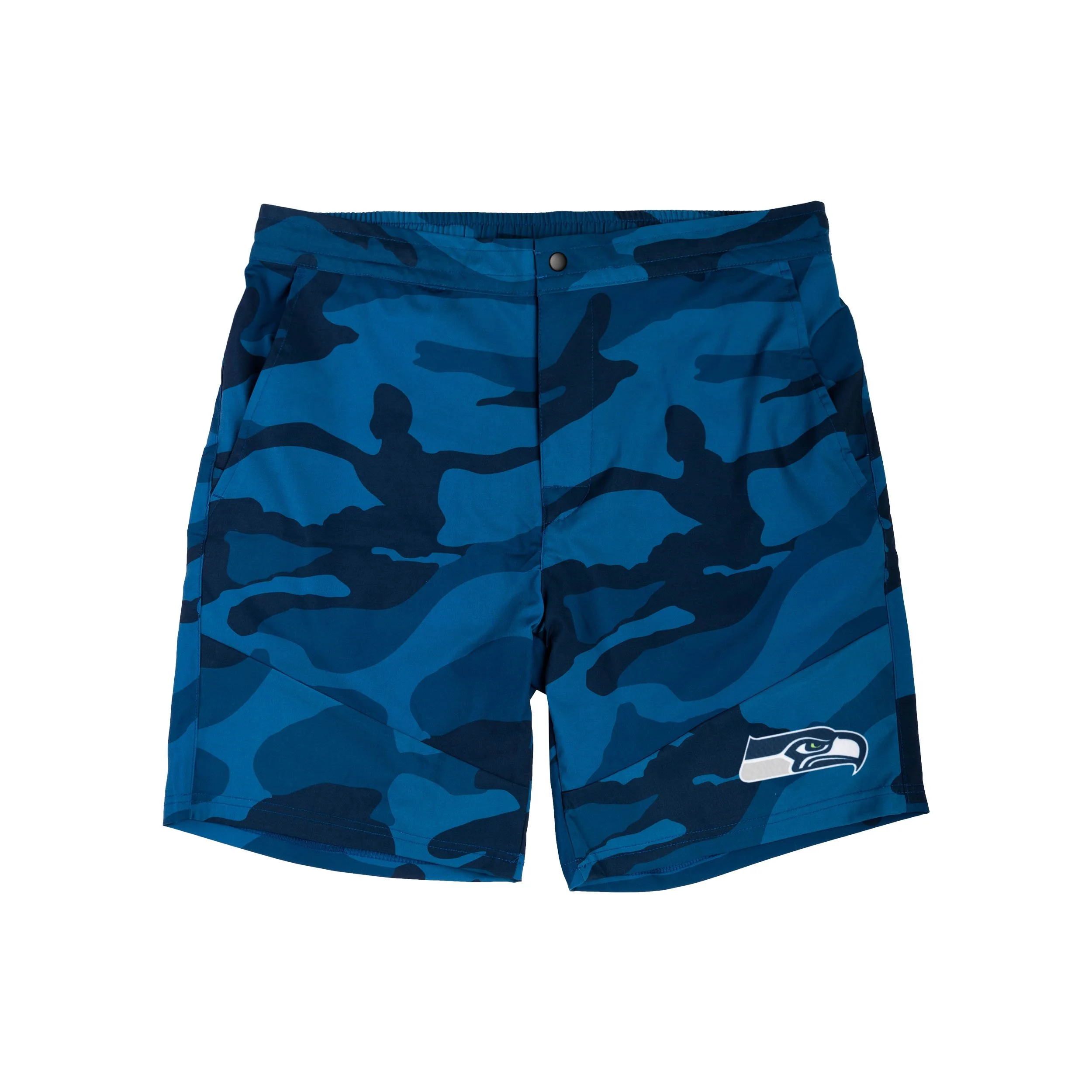 Seattle Seahawks NFL Mens Nightcap Camo Walking Shorts - Image 4