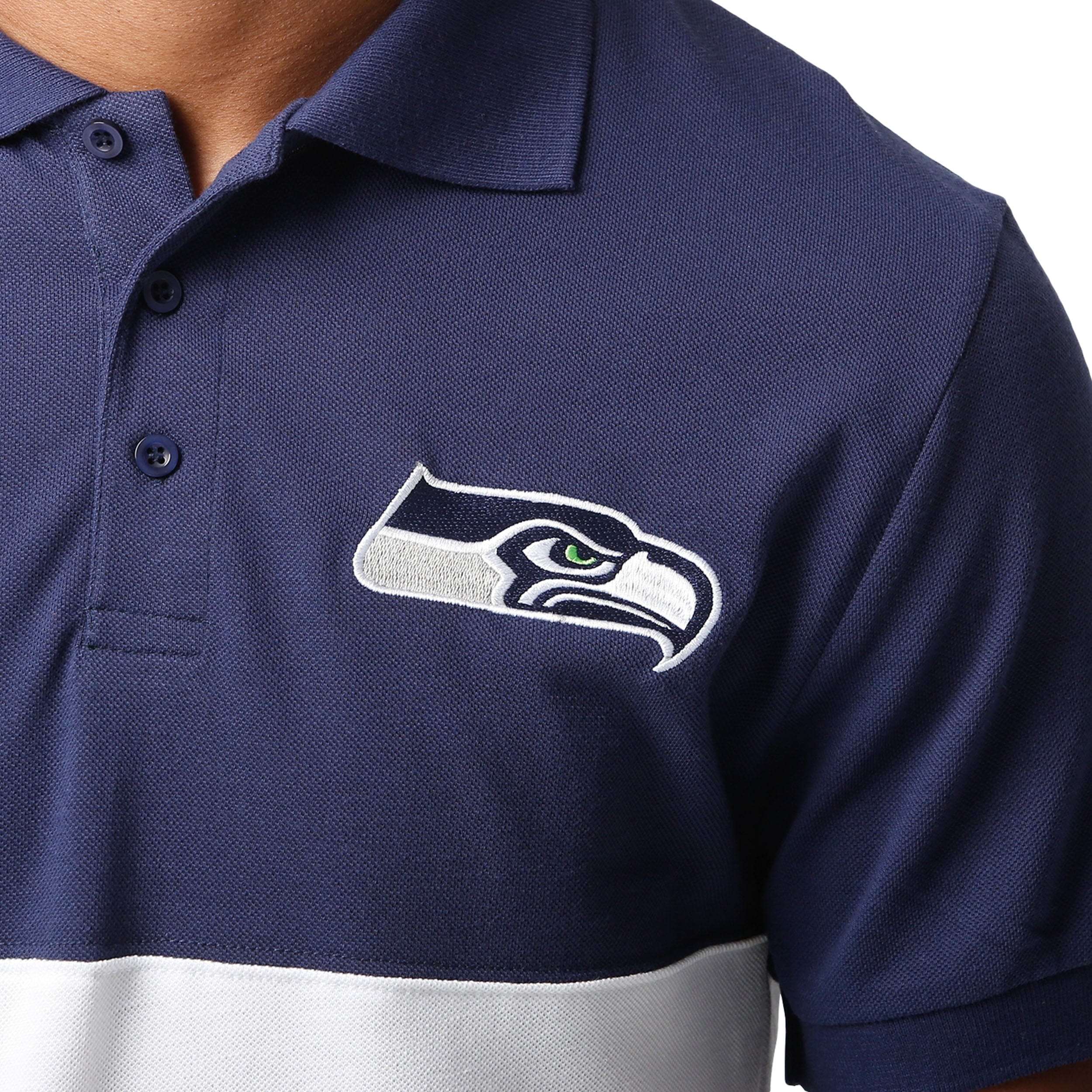 Seattle Seahawks NFL Mens Rugby Scrum Polo - Image 4
